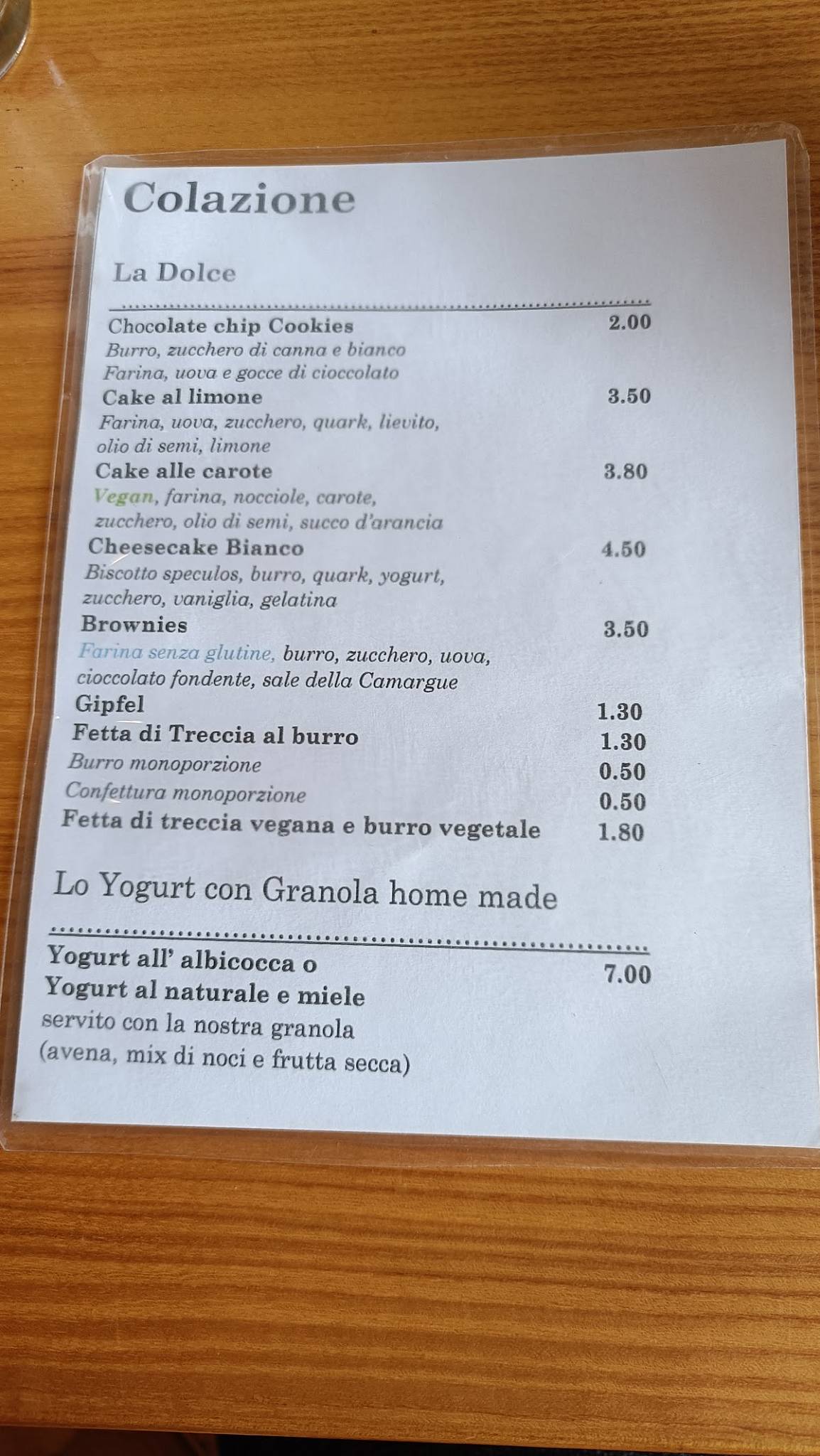 Menu di Al Borgo Bistrot 