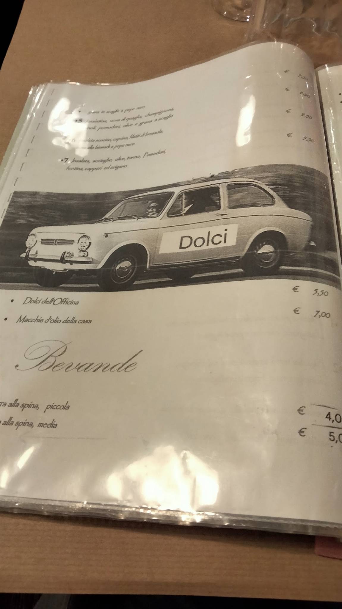 Menu di L'officina - Grezzago 