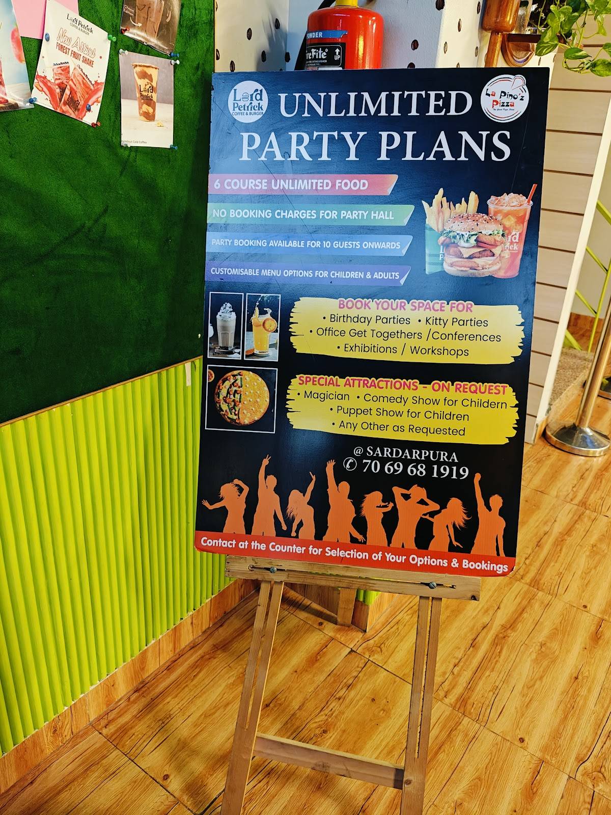 Lord Petrick Coffee & Burger menu