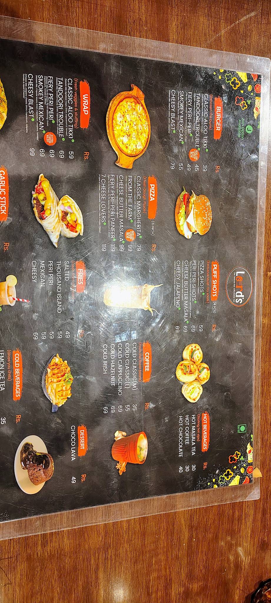 Lord's Maninagar menu