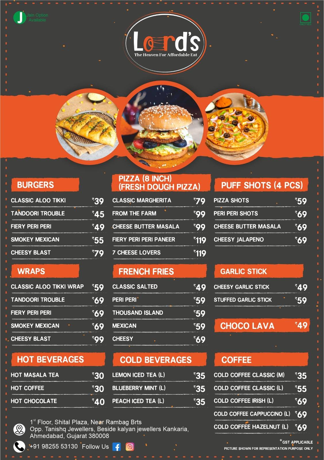 Lord's Maninagar menu