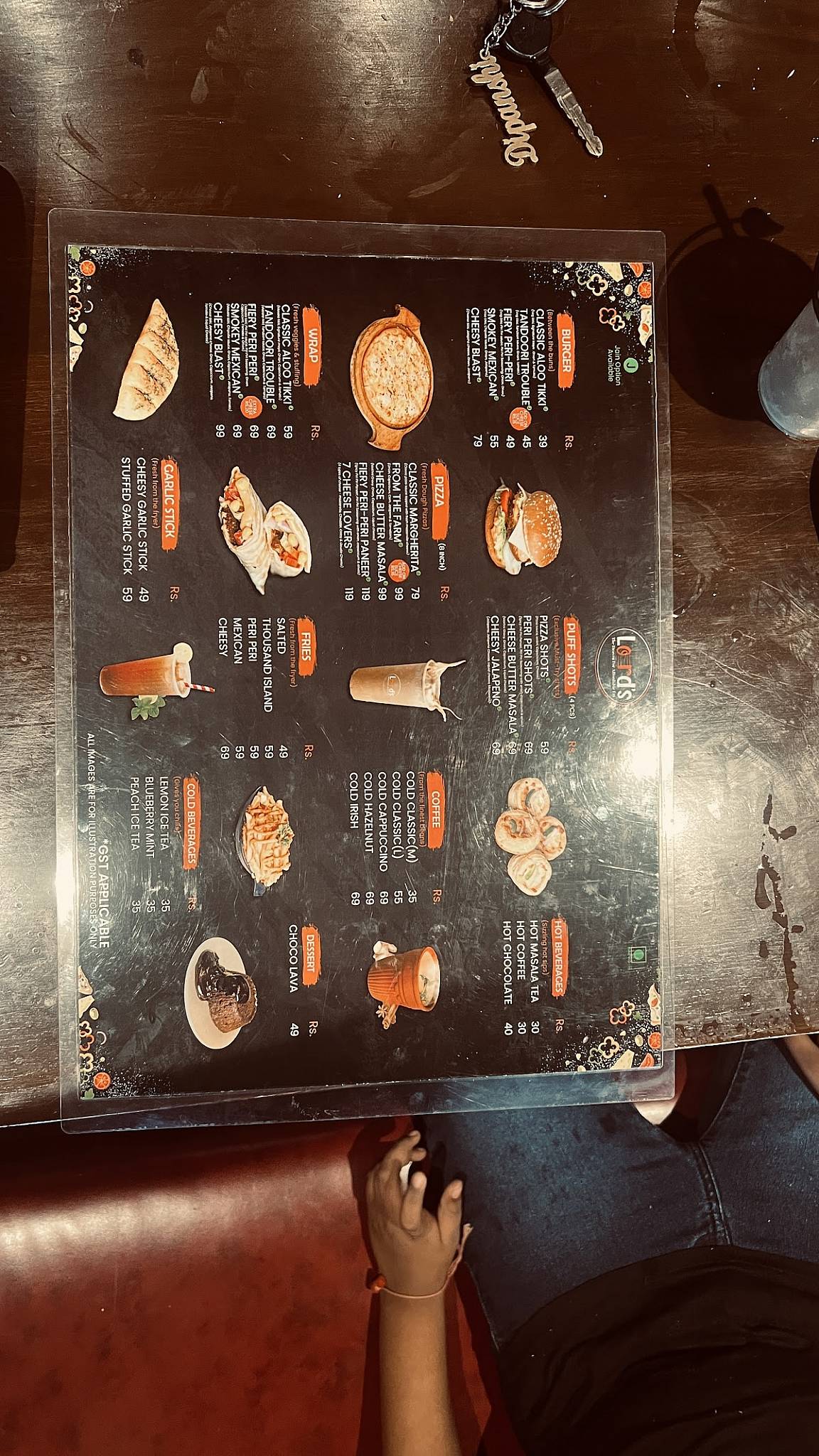 Lord's Maninagar menu