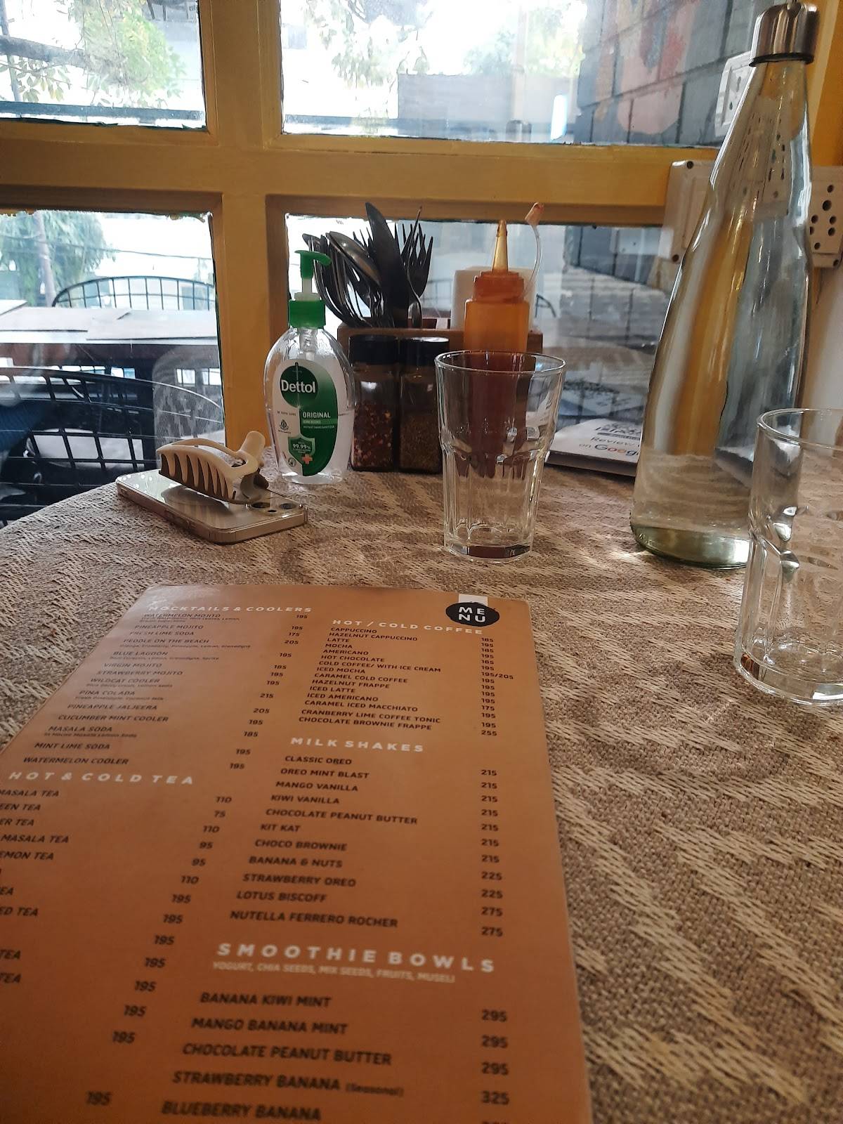 The Peddler’s Cafe menu