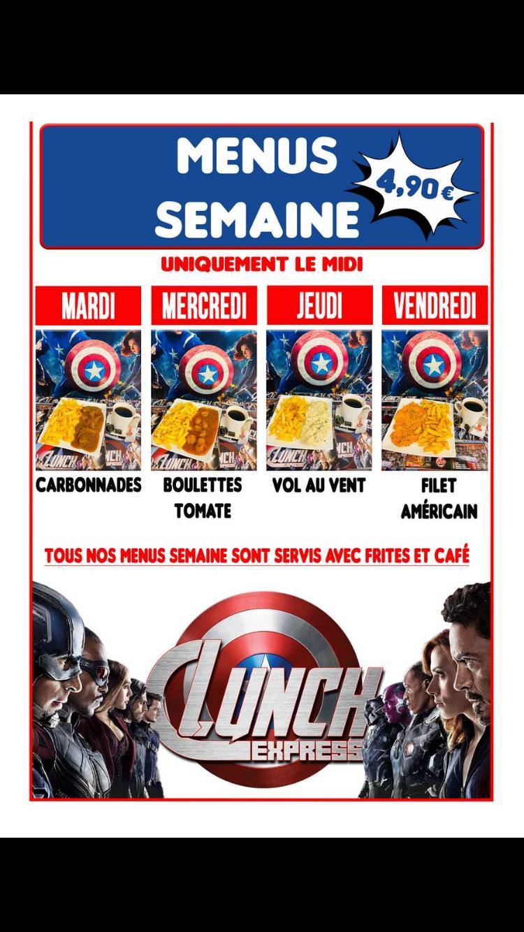 Menu de Lunch Express