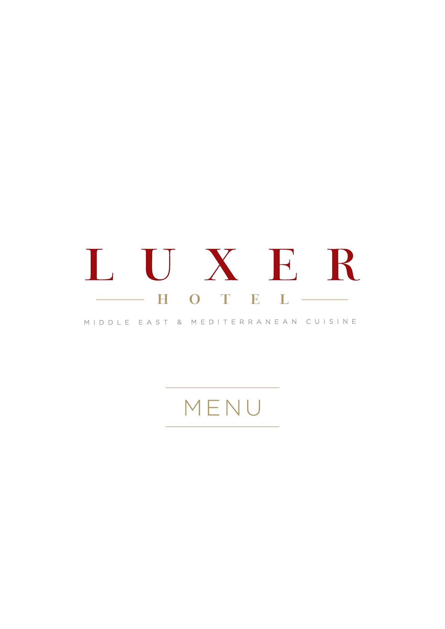 Luxer menu