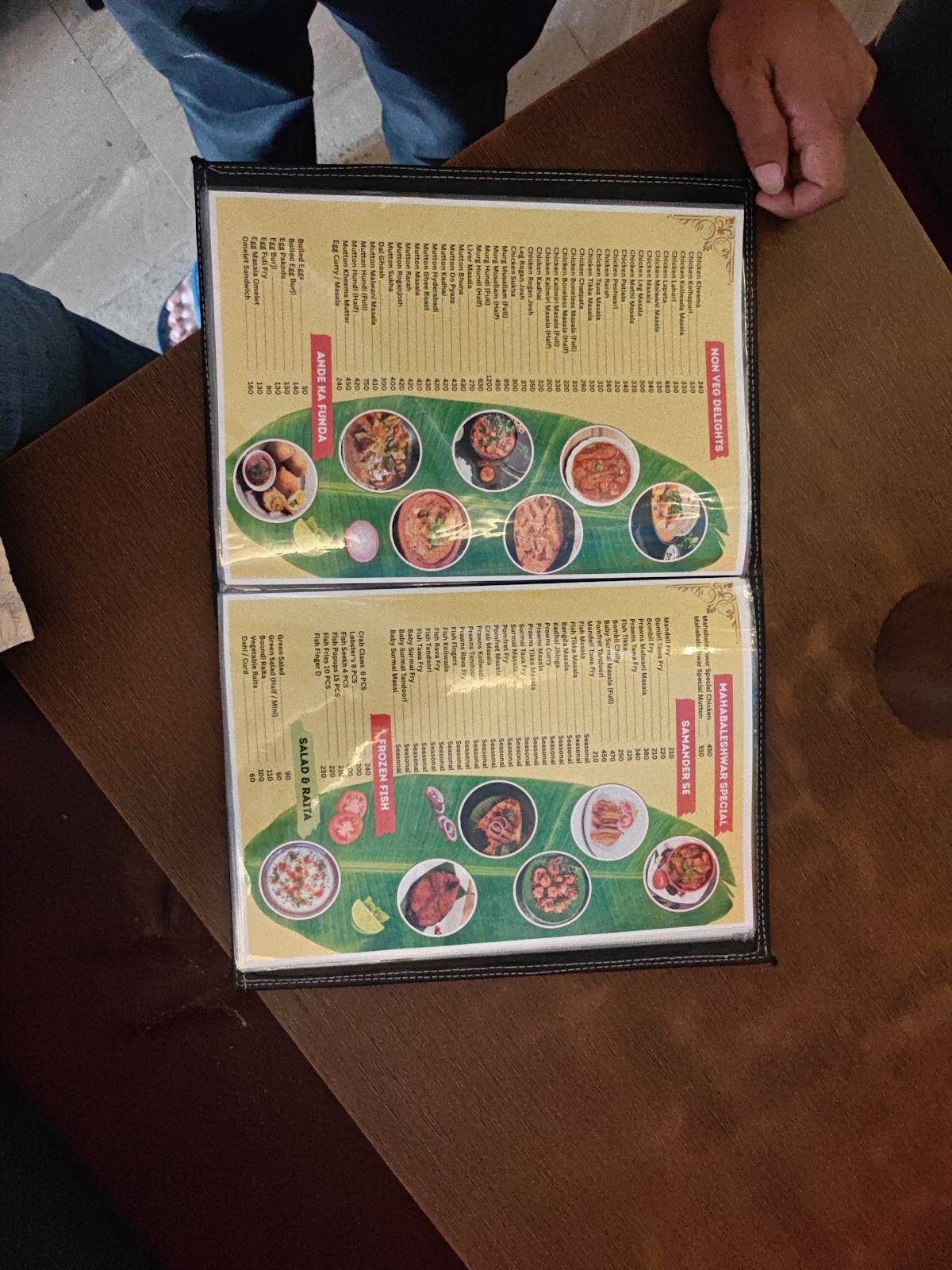 M Resto Bar menu