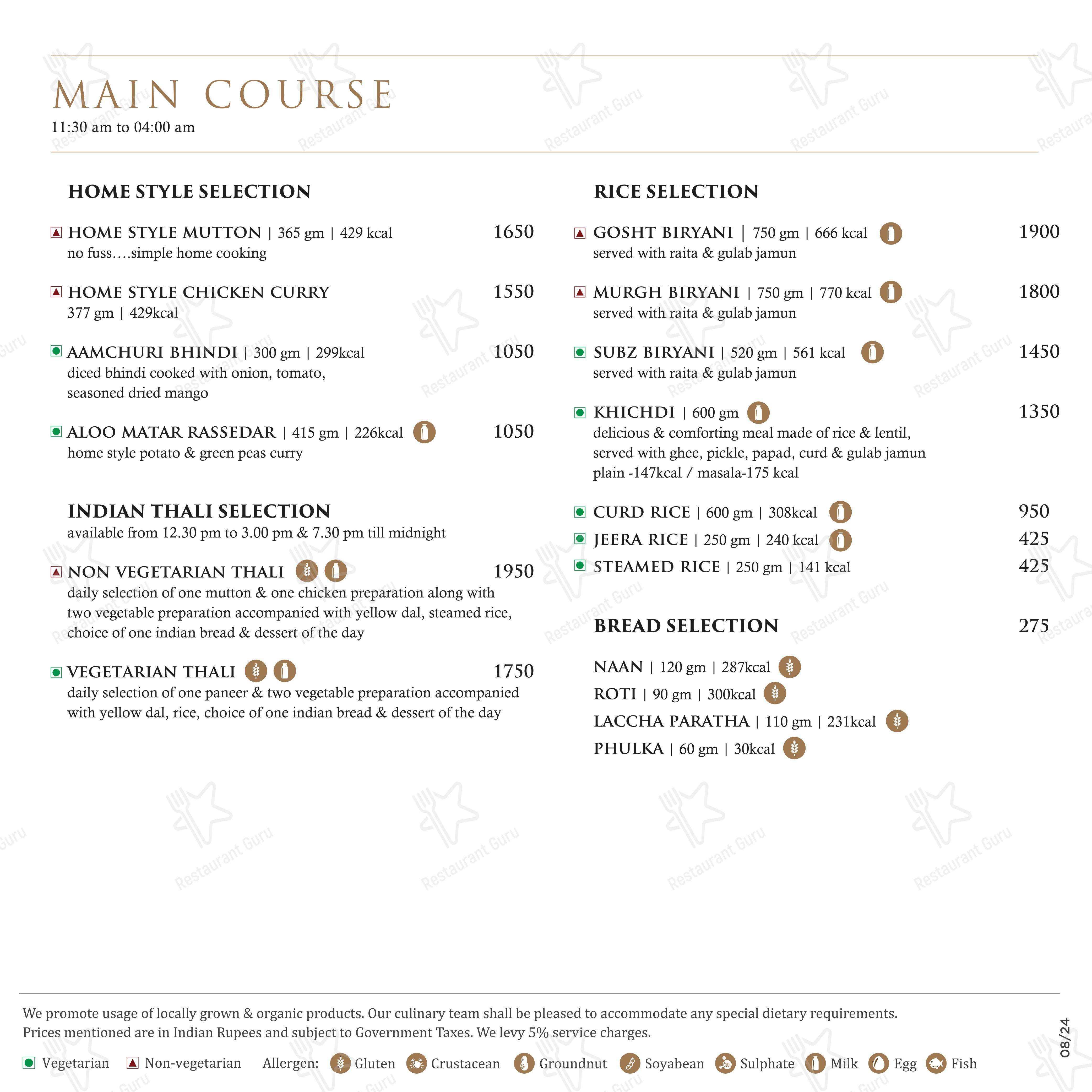 Mabruk - Mediterranean Restaurant - Menu bar