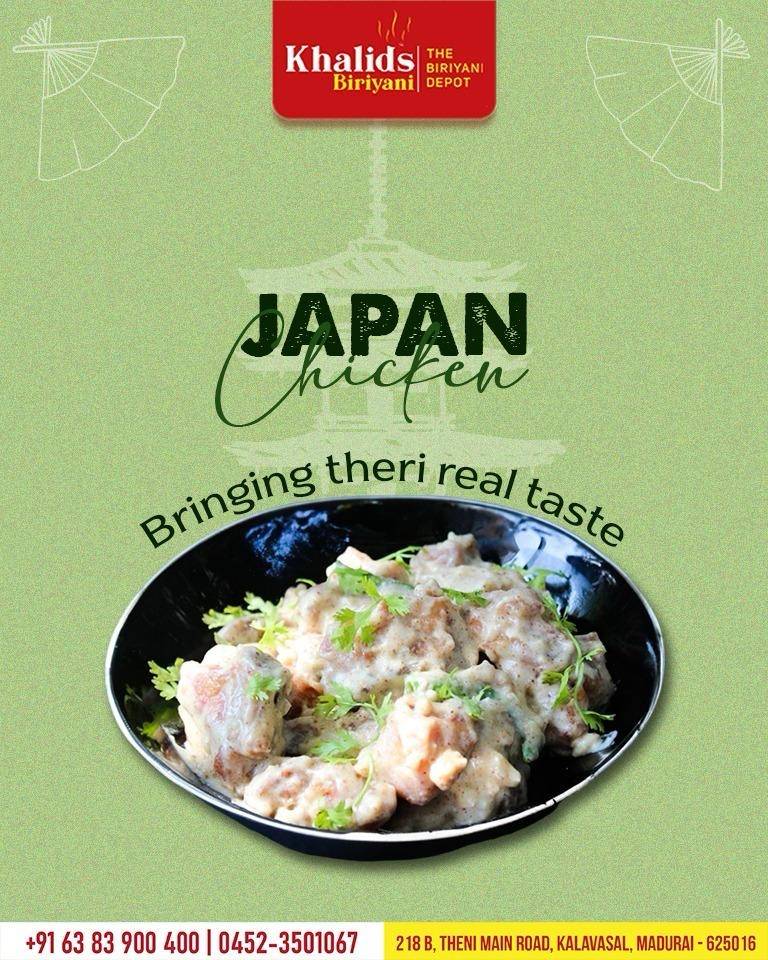 KHALIDS BIRIYANI BEST BIRIYANI RESTAURANT IN MADURAI 218, Theni Main Rd, Kalavasal, Madurai, Tamil Nadu 625016 menu