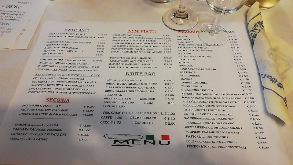 Menu di Magic Moment 