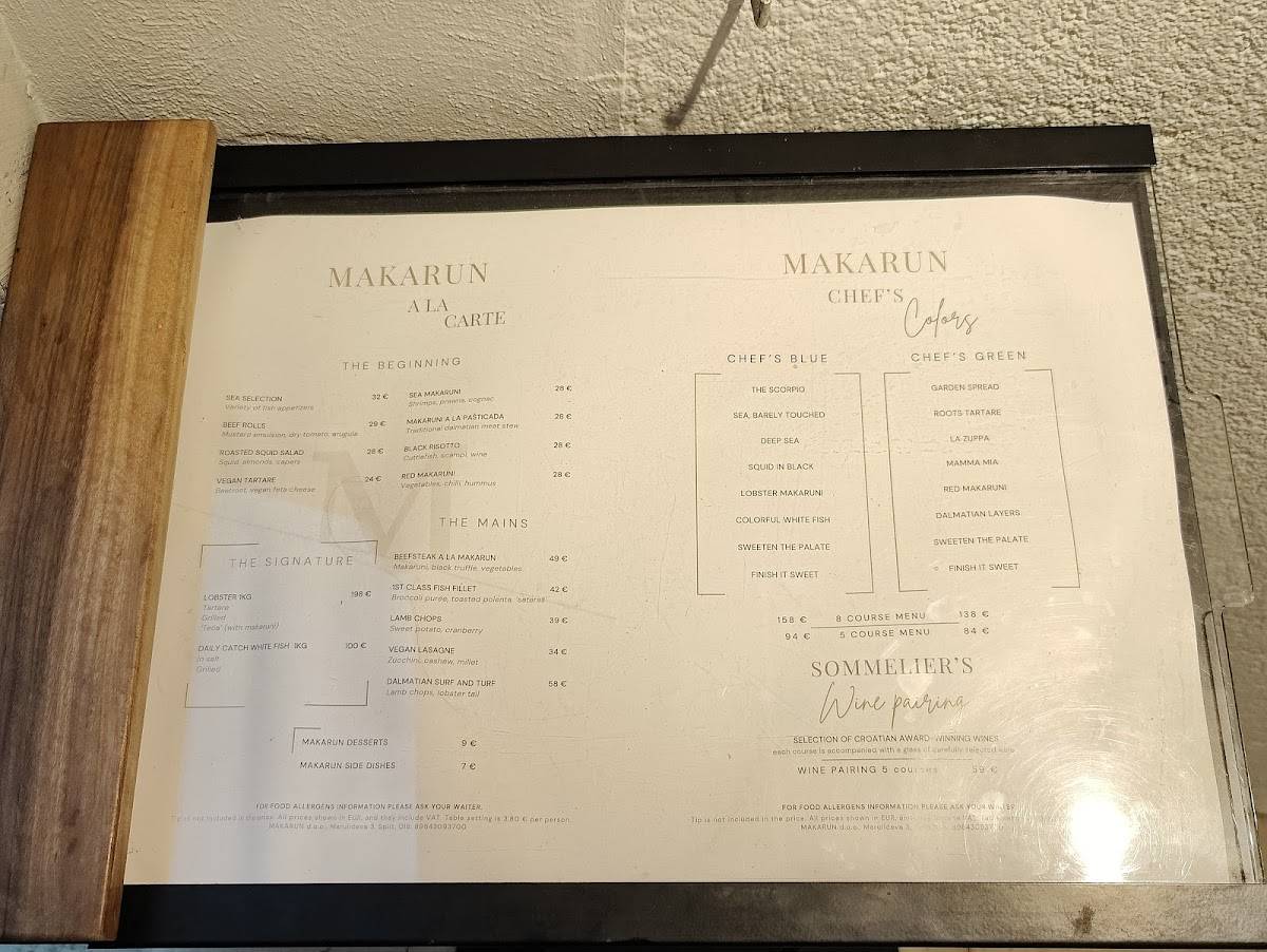 Menu di Makarun Split 