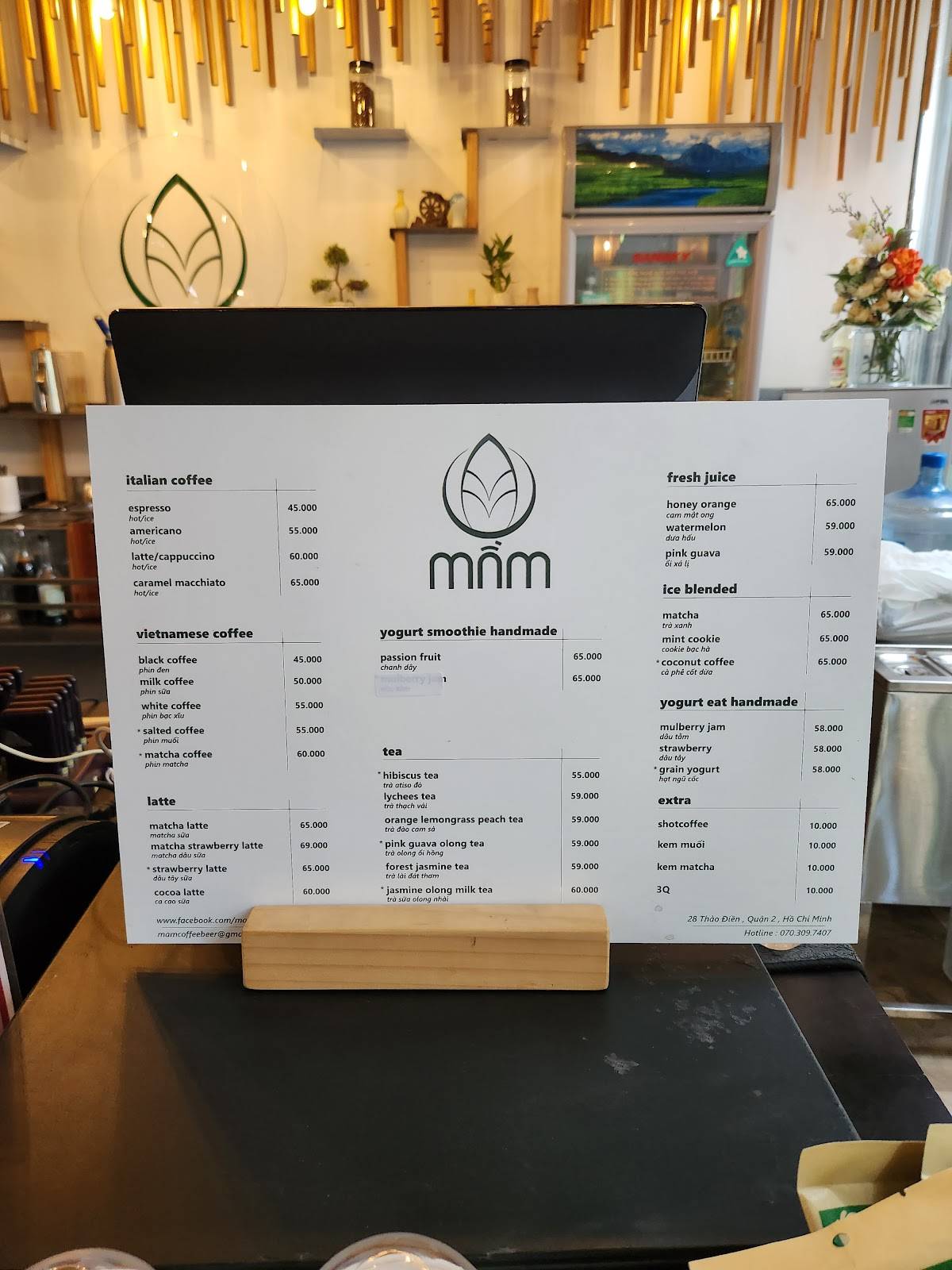 Menu at Mầm Coffee cafe, Ho Chi Minh City, 28 Đ. Thảo Điền