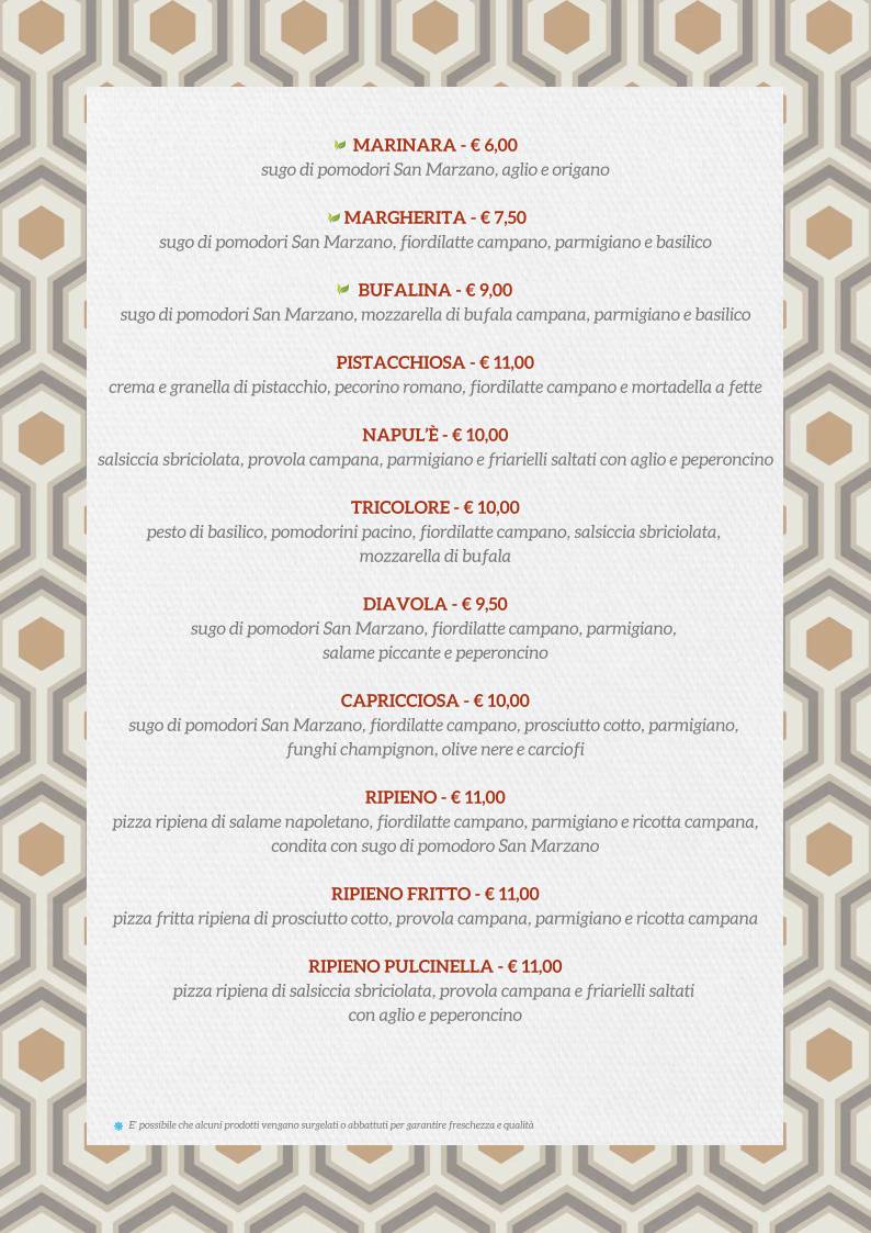 Menu di Mama Eat - Napoli 