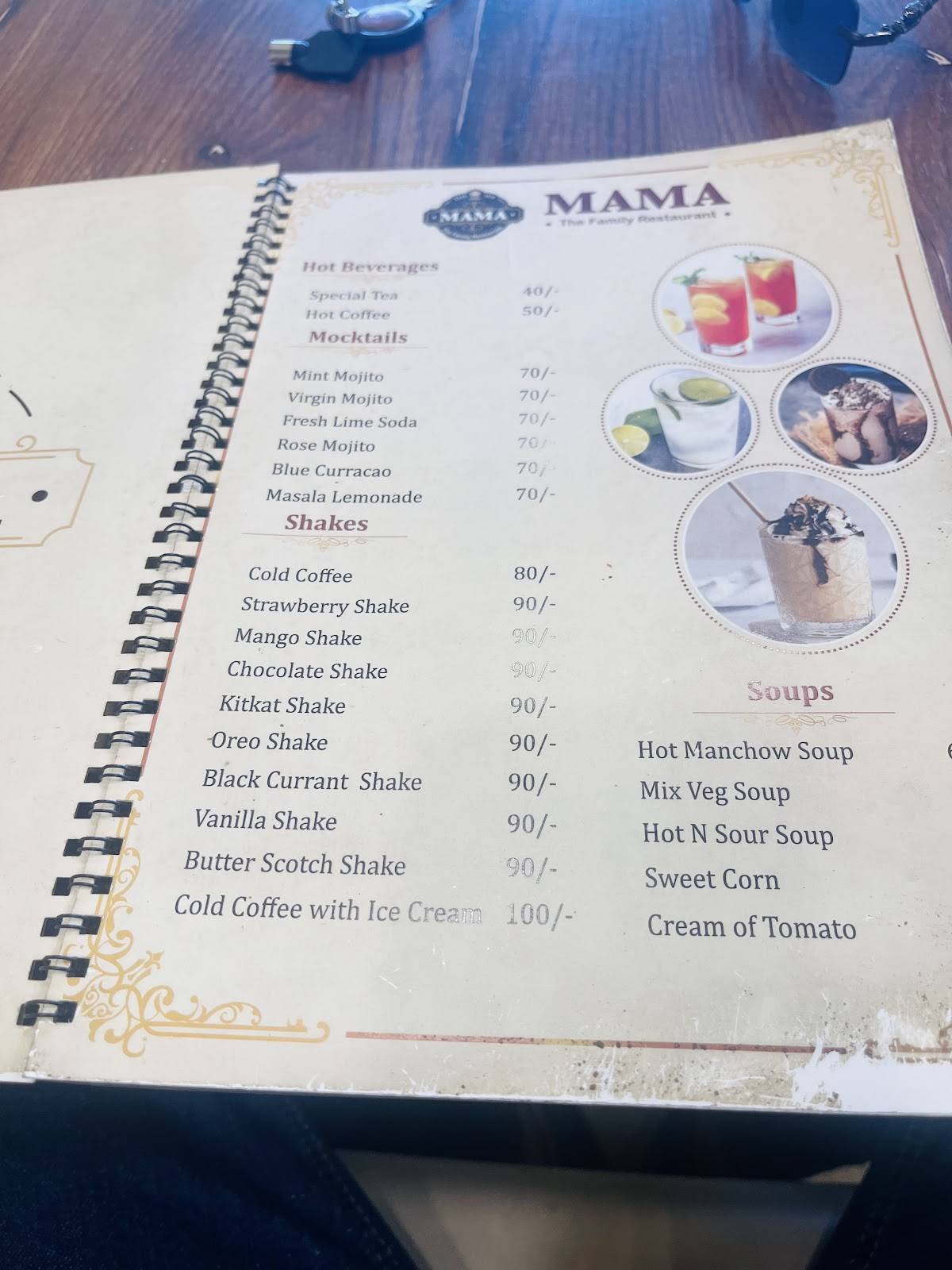 Mama The Family Restaurant menu