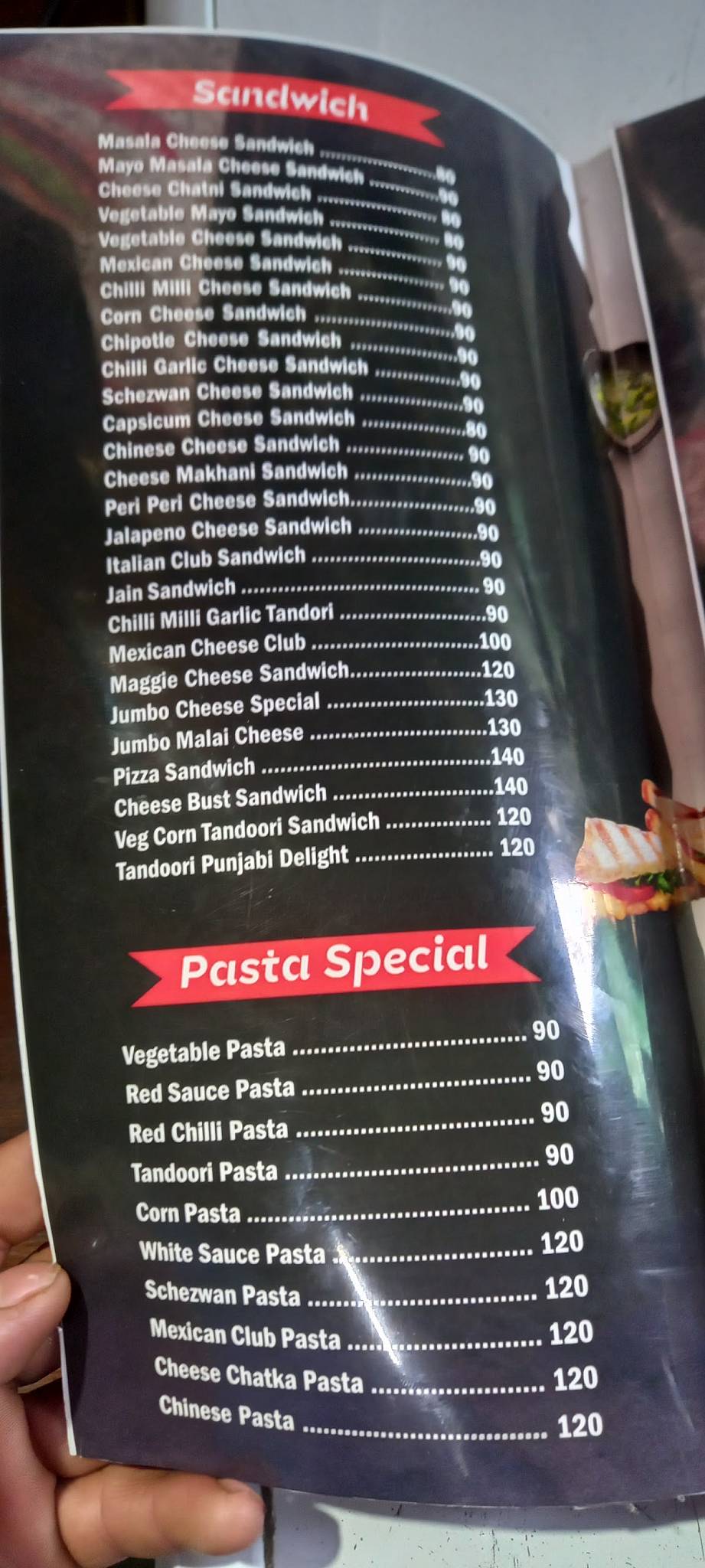 Cafe Adda menu