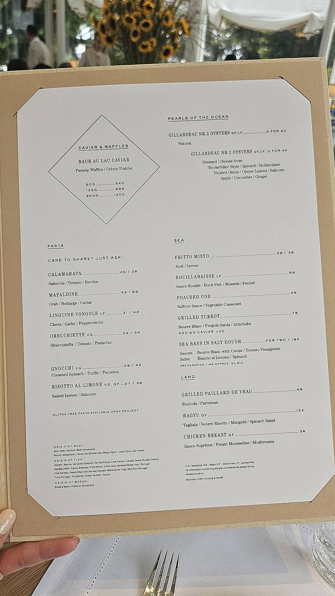 Menu di Marguita 