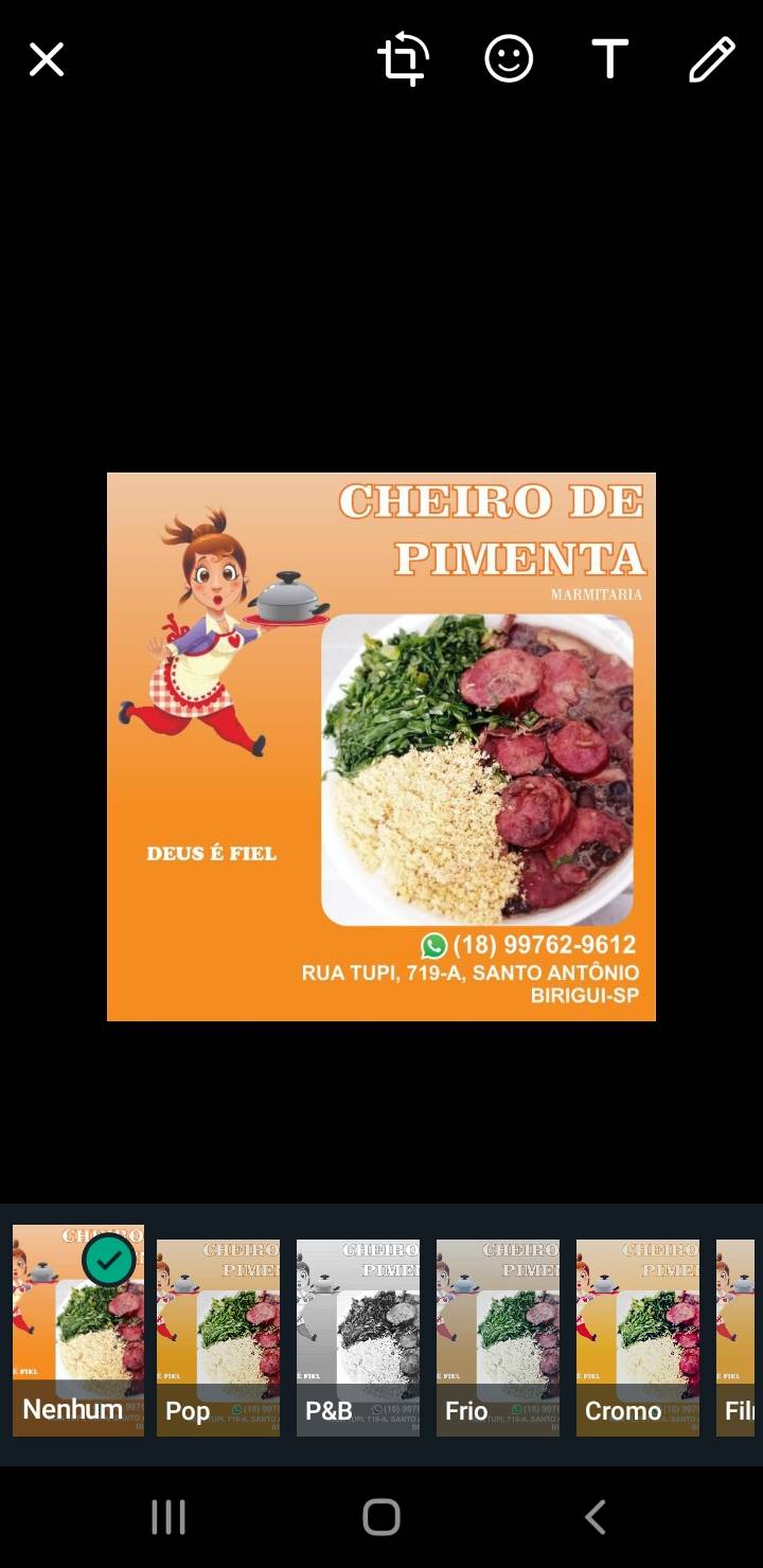 Marmitaria Cheiro De Pimenta cardápio