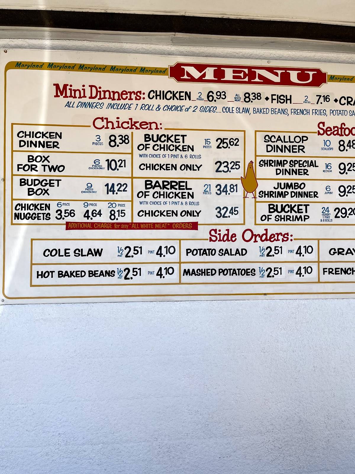 Maryland Fried Chicken Conway Sc - swlp39d