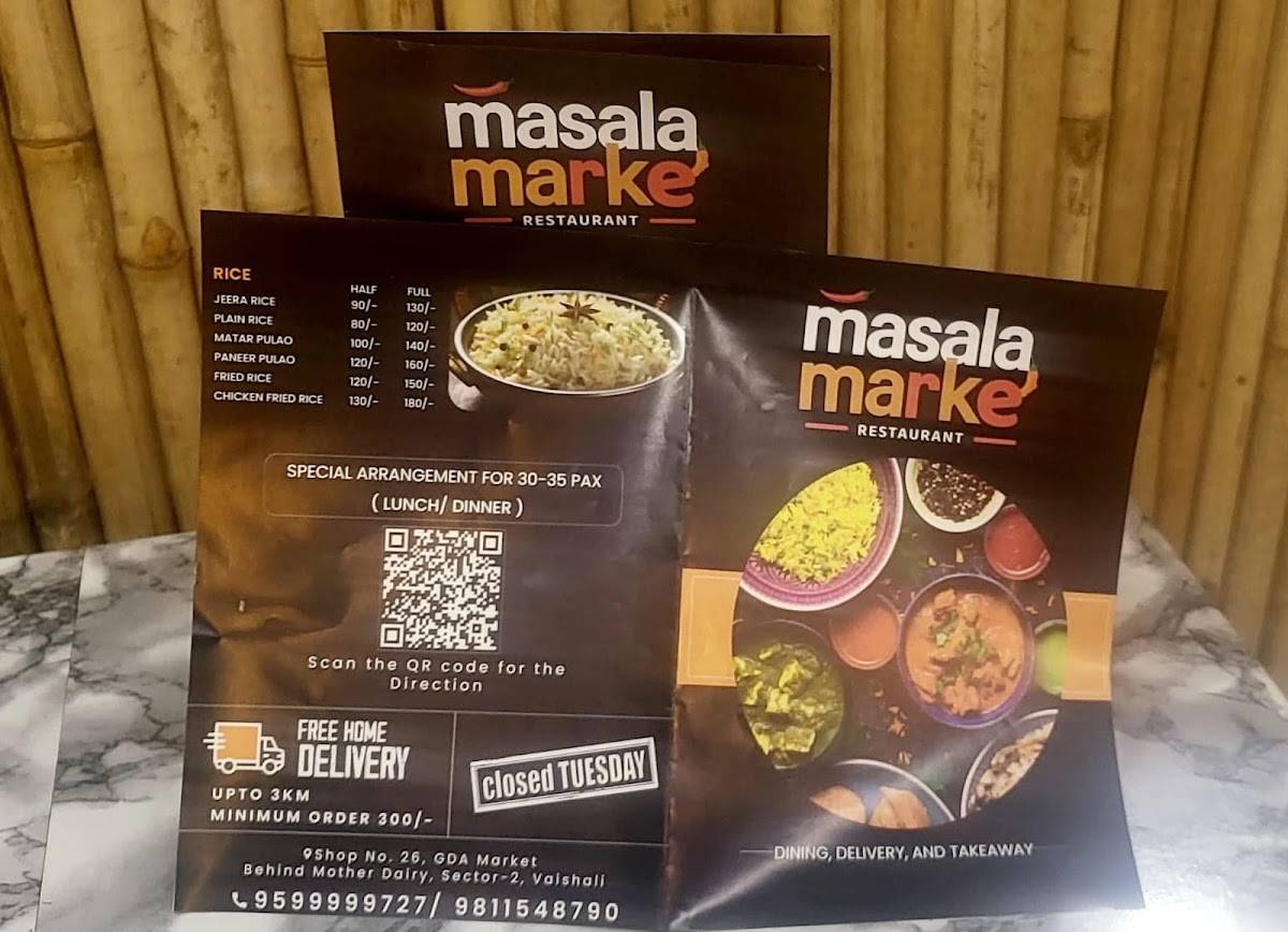 Masala Marke Restaurant menu