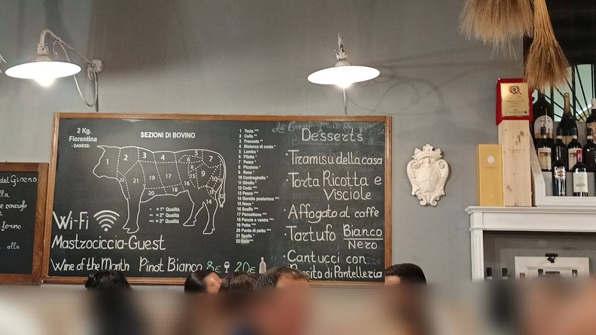 Menu di Mastrociccia - Osteria Pizzeria 