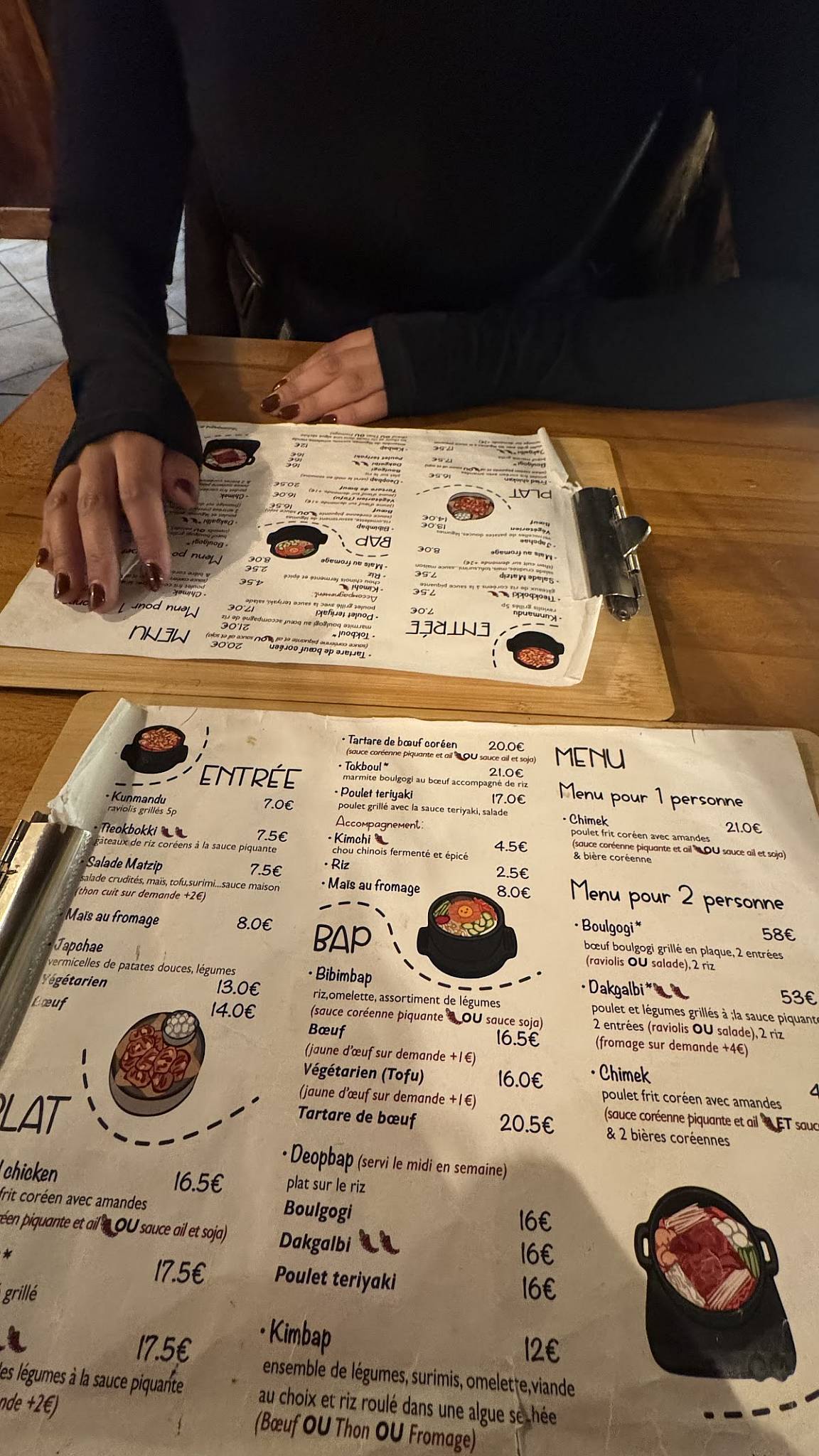Menu de Matzip