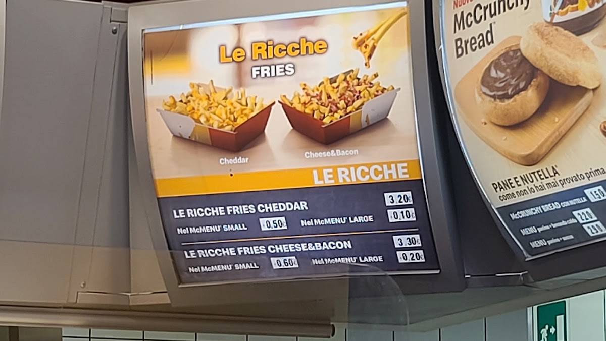 Menu di McDonald's Roma Giolitti 