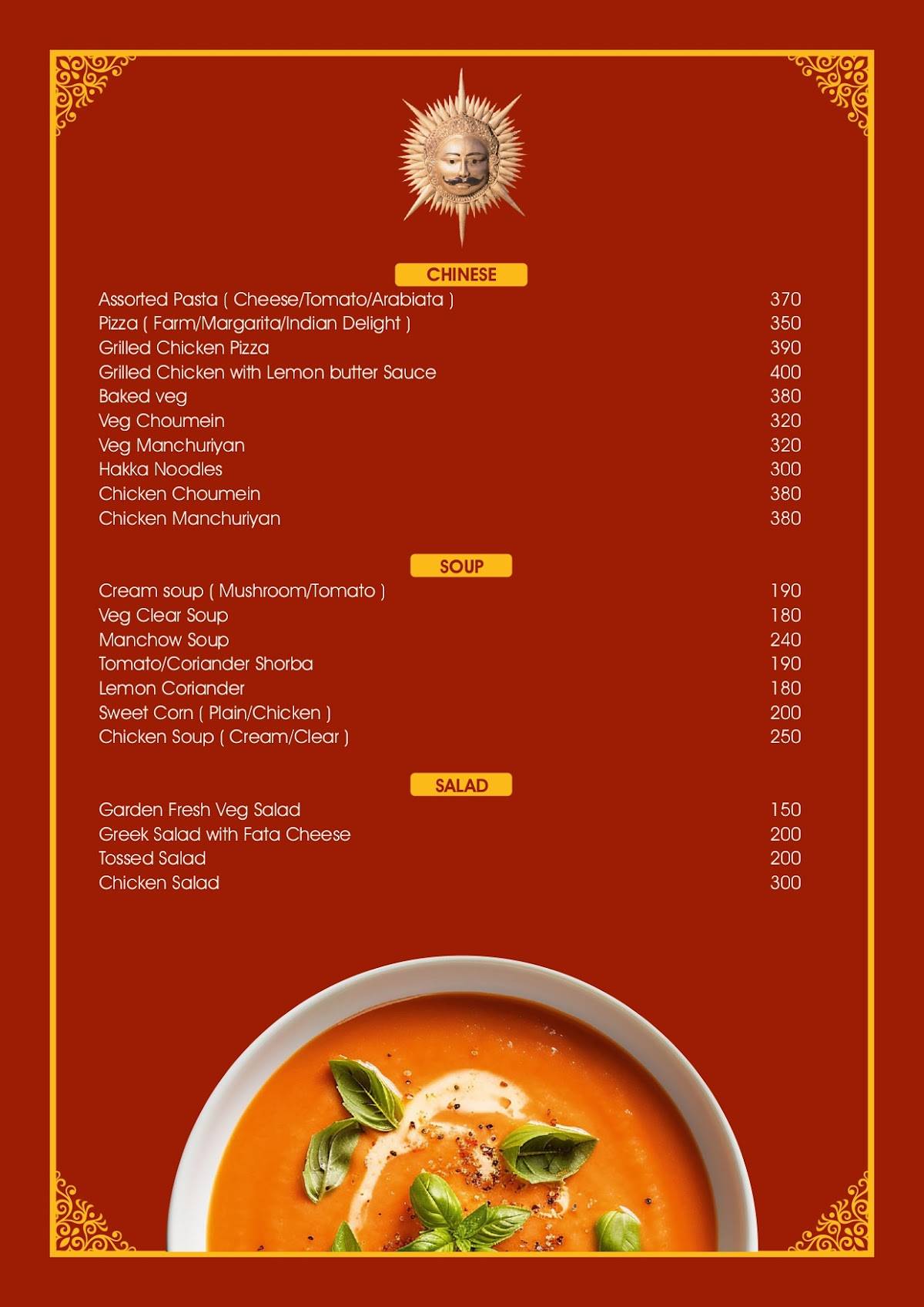 Medi Pe Cafe & Restaurant menu