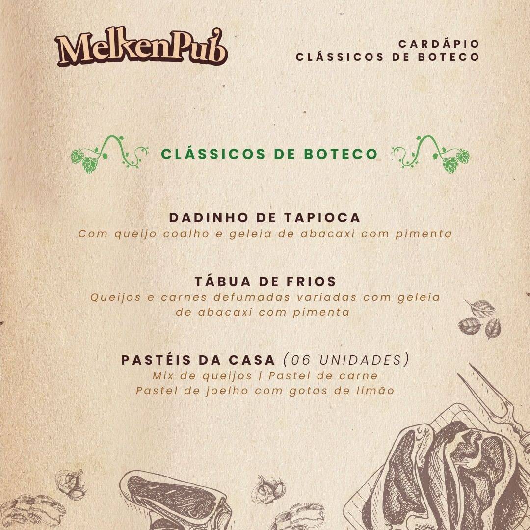 Melkenpub Bar e Restaurante cardápio