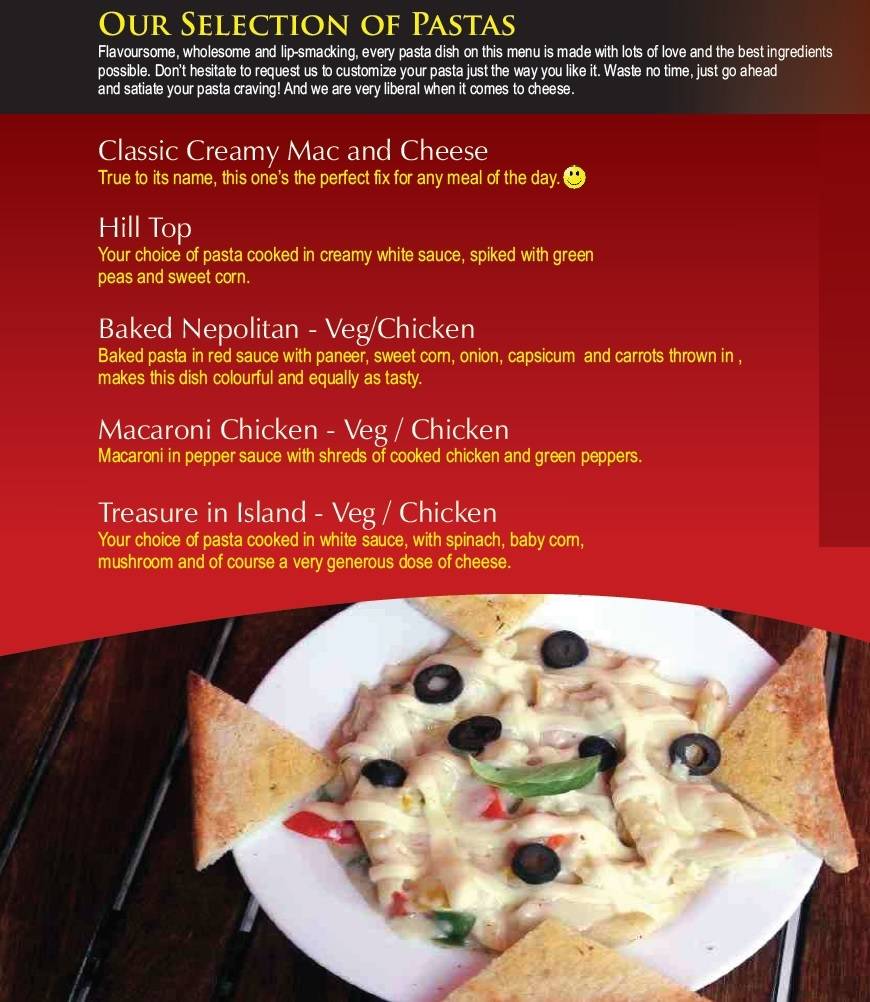 Mellow cafe menu