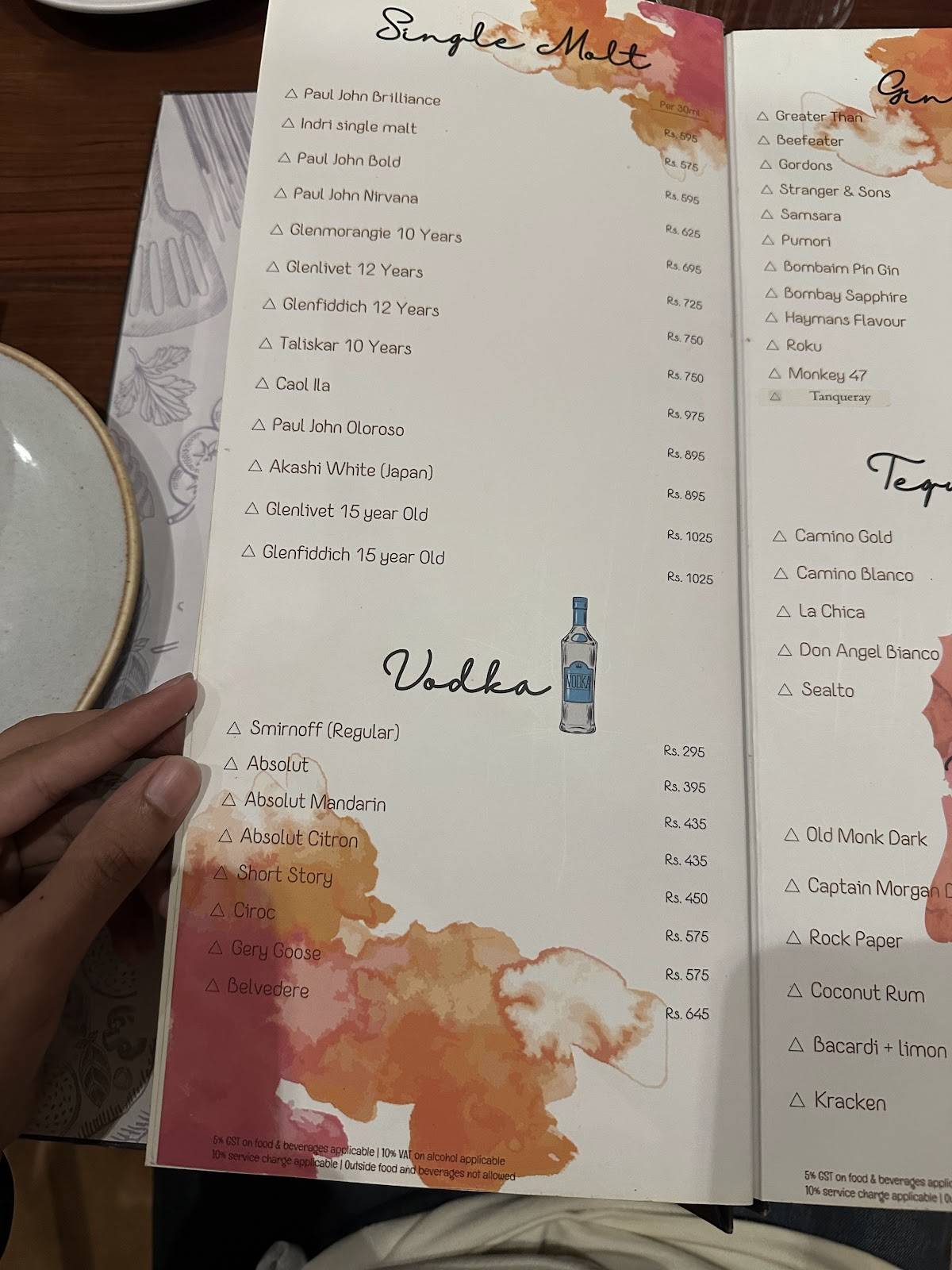 Mia Cucina menu