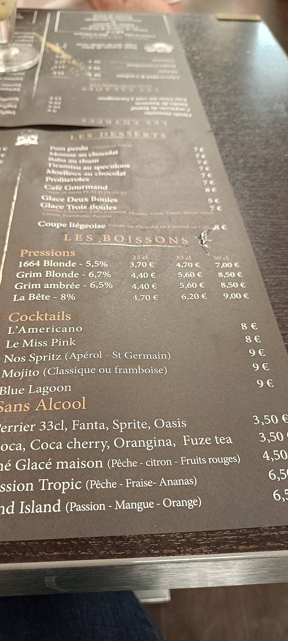 Menu de Midi5