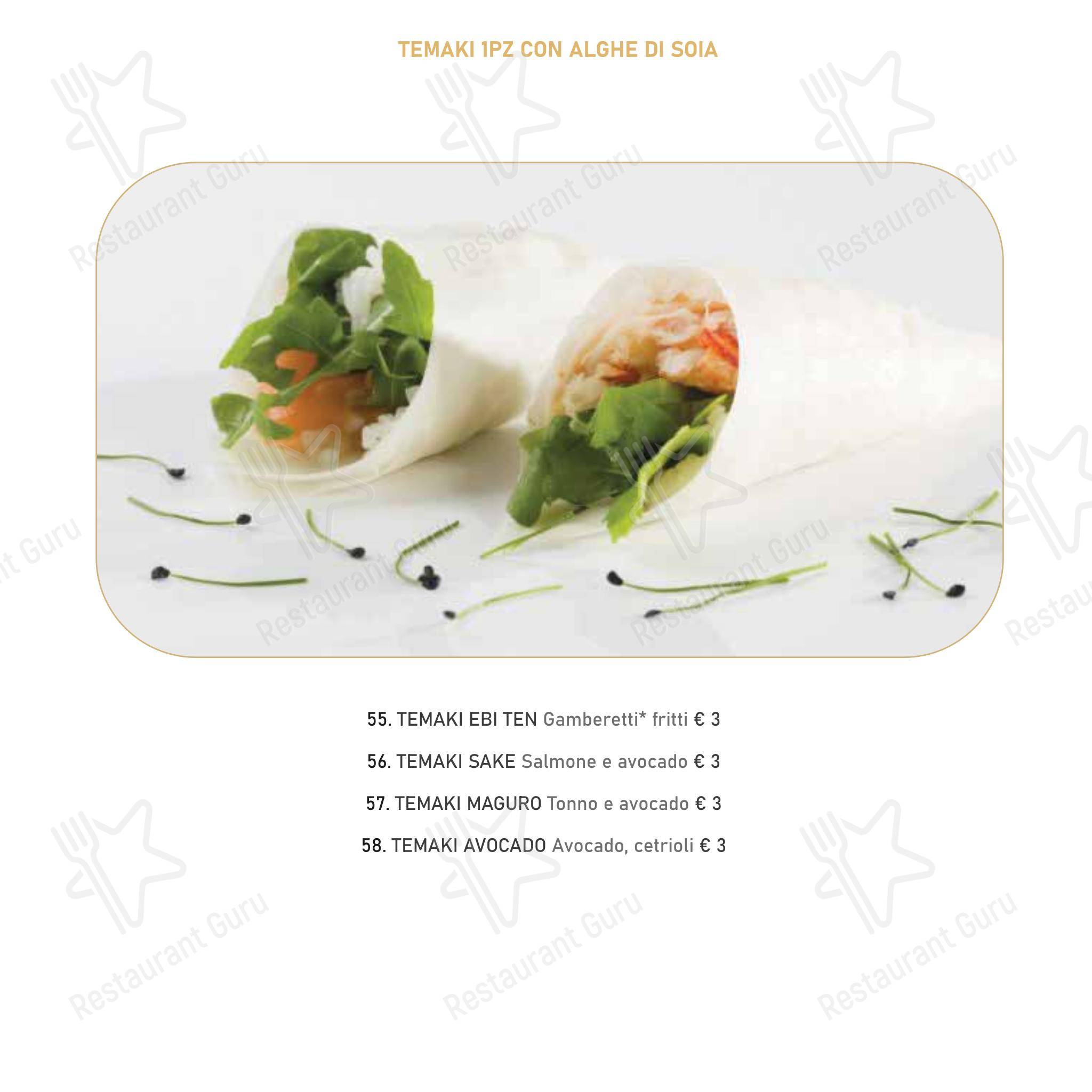 Menu di Mikaku sushi - Menu