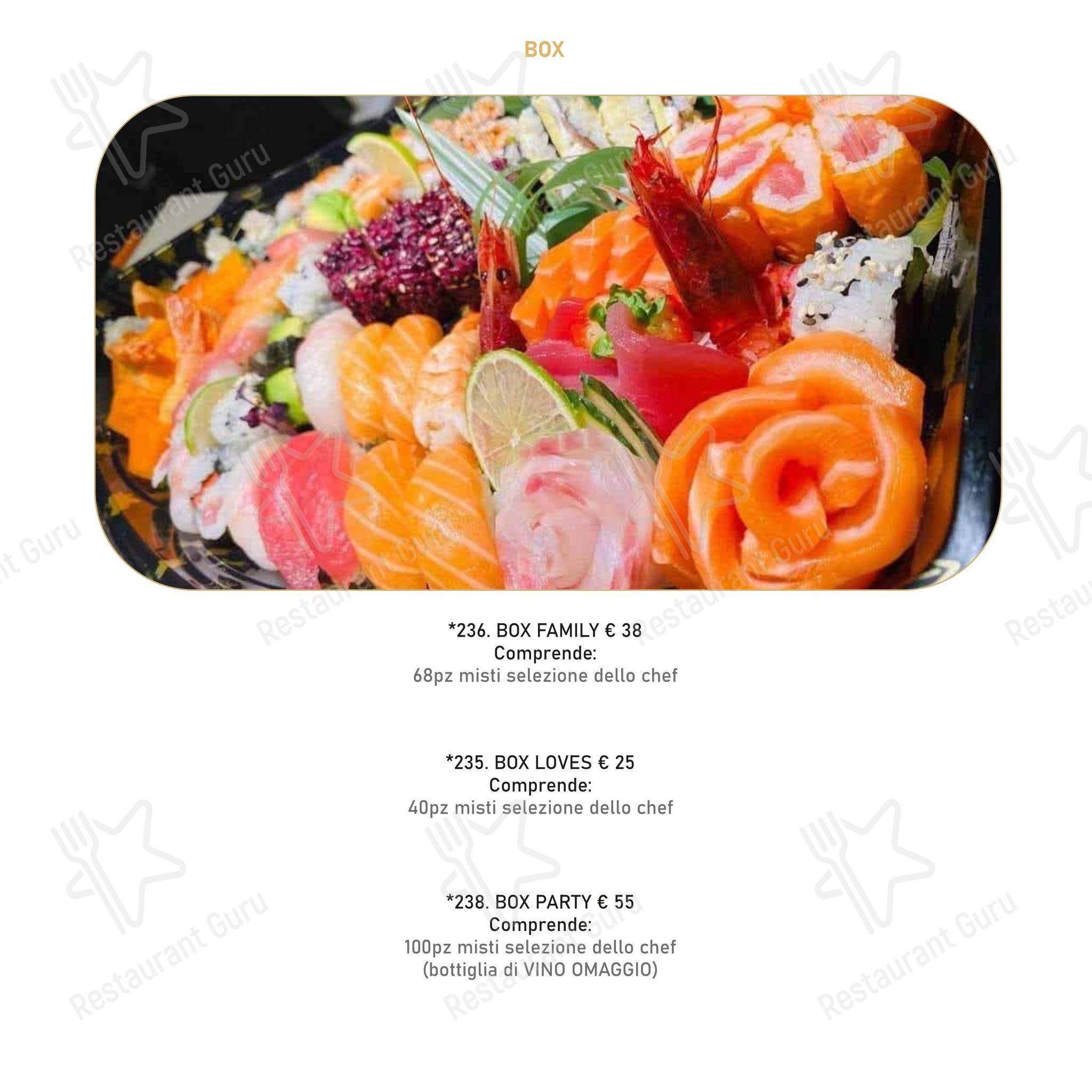 Menu per Mikaku sushi ristorante