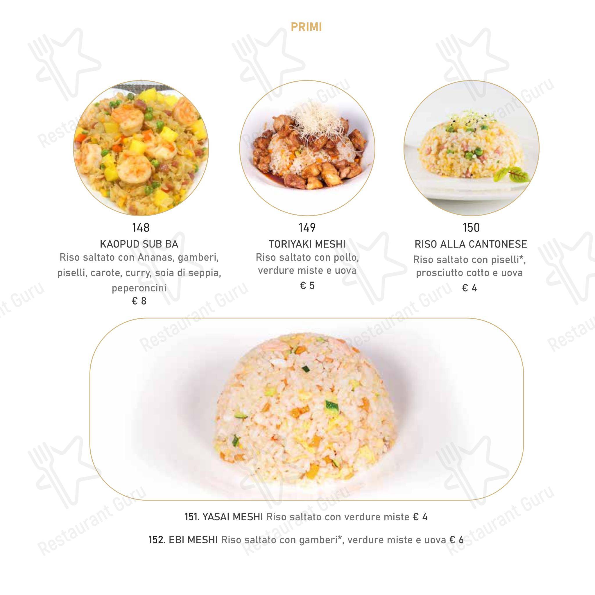 Menu per Mikaku sushi ristorante
