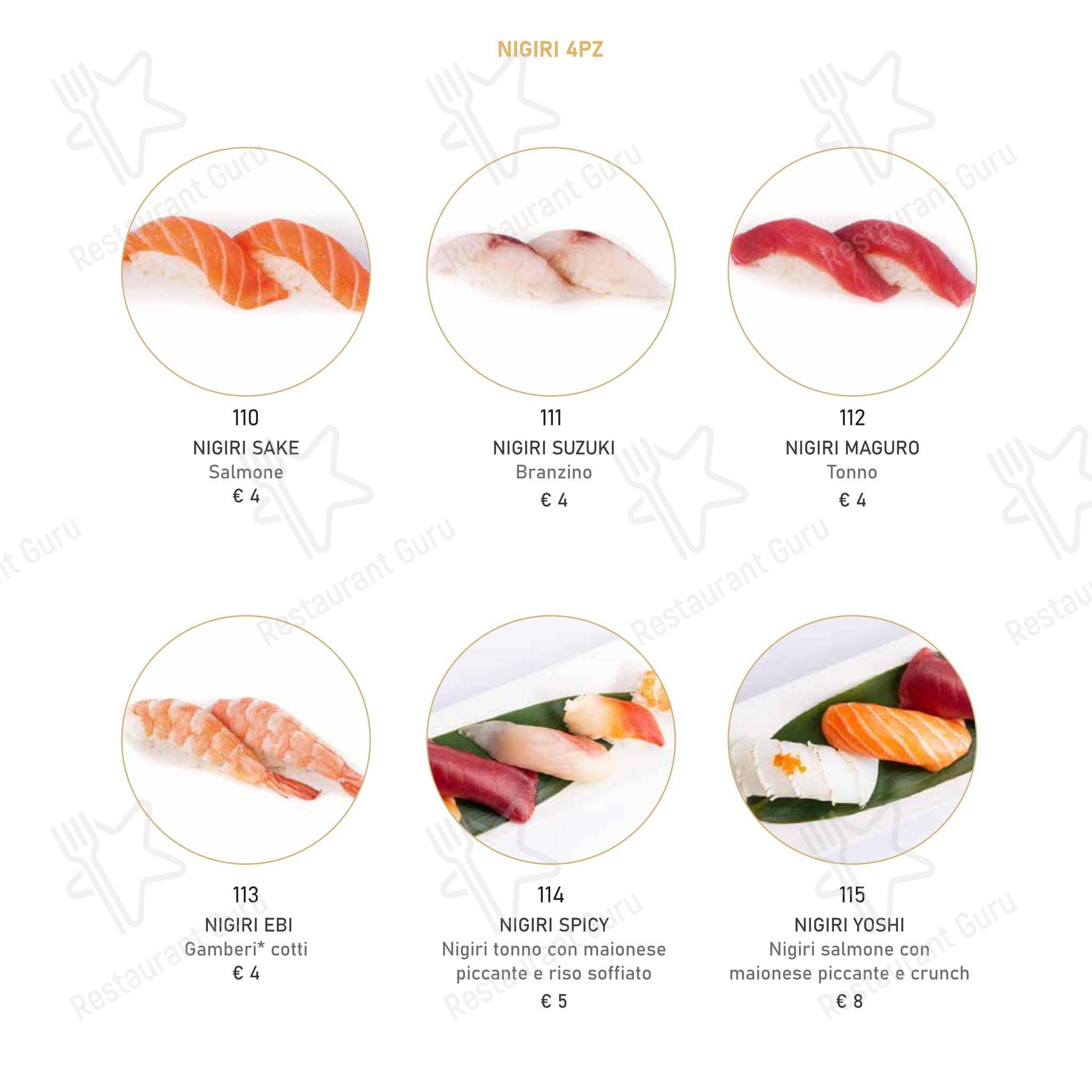 Mikaku sushi in Rimini - Menu