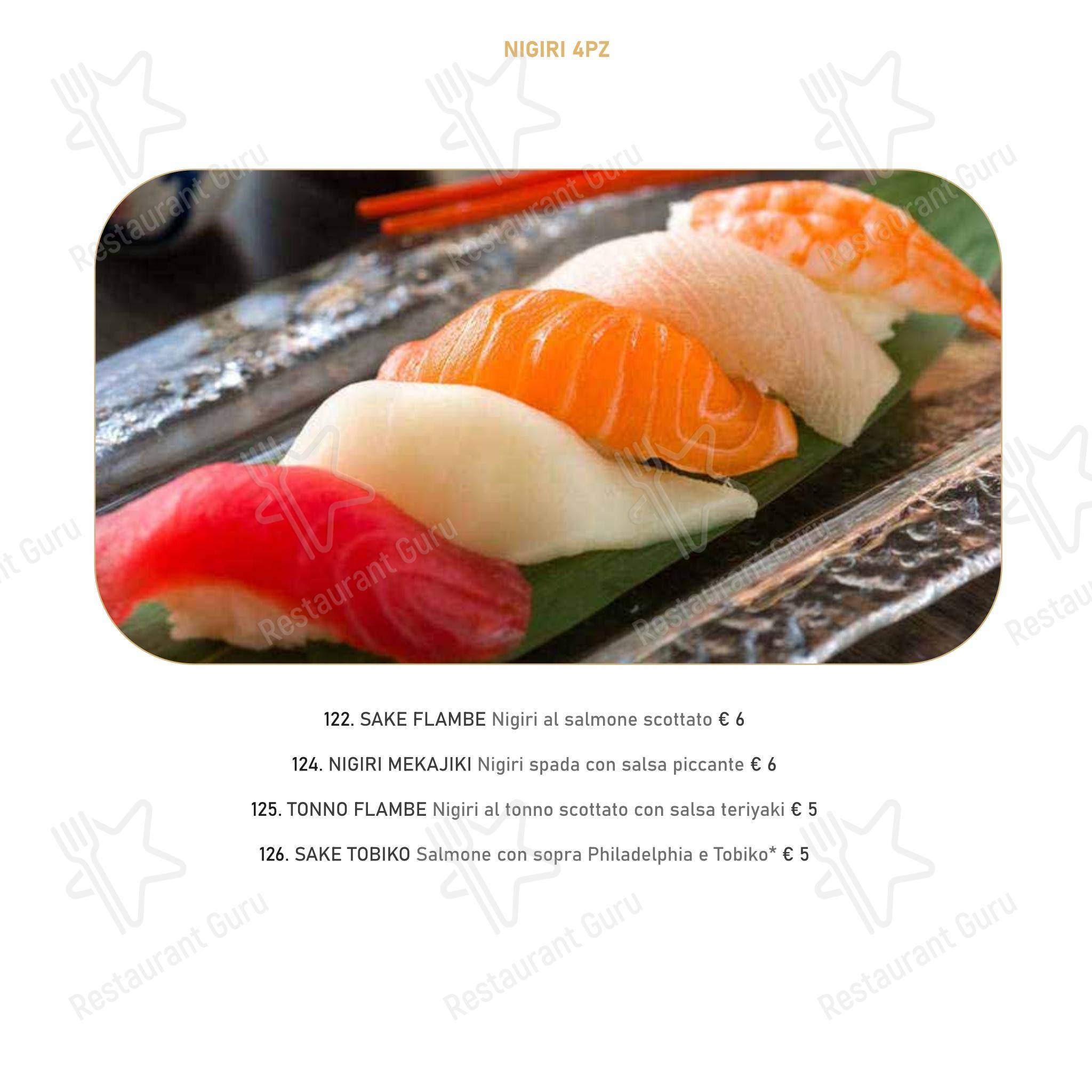 Menu per Mikaku sushi in Rimini