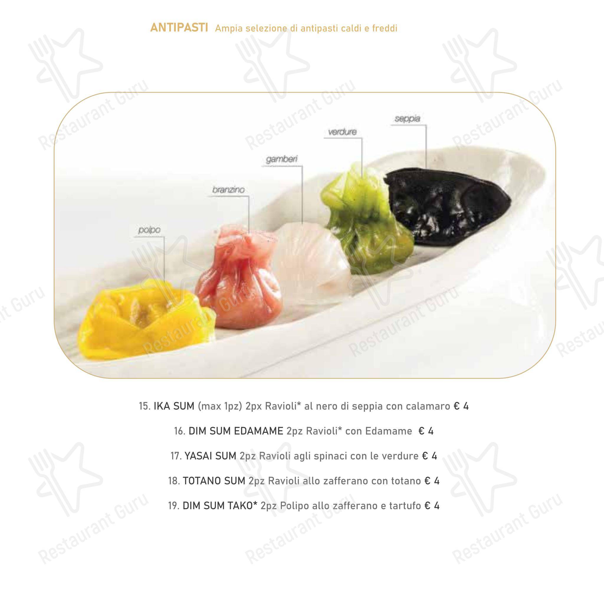 Mikaku sushi in Rimini - Menu