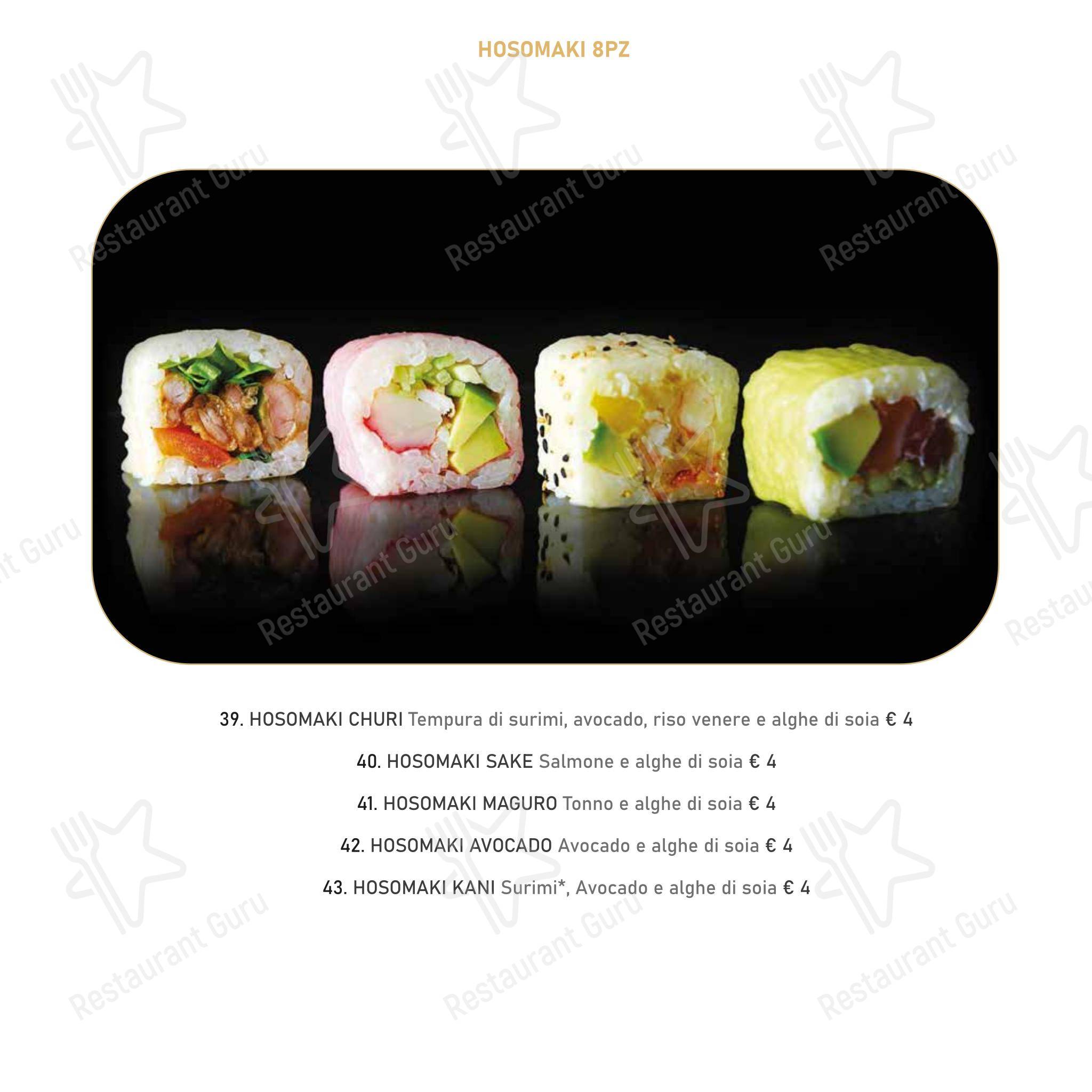 Mikaku sushi in Rimini - Menu