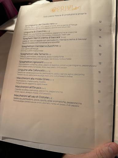 Menu di Dongiò 