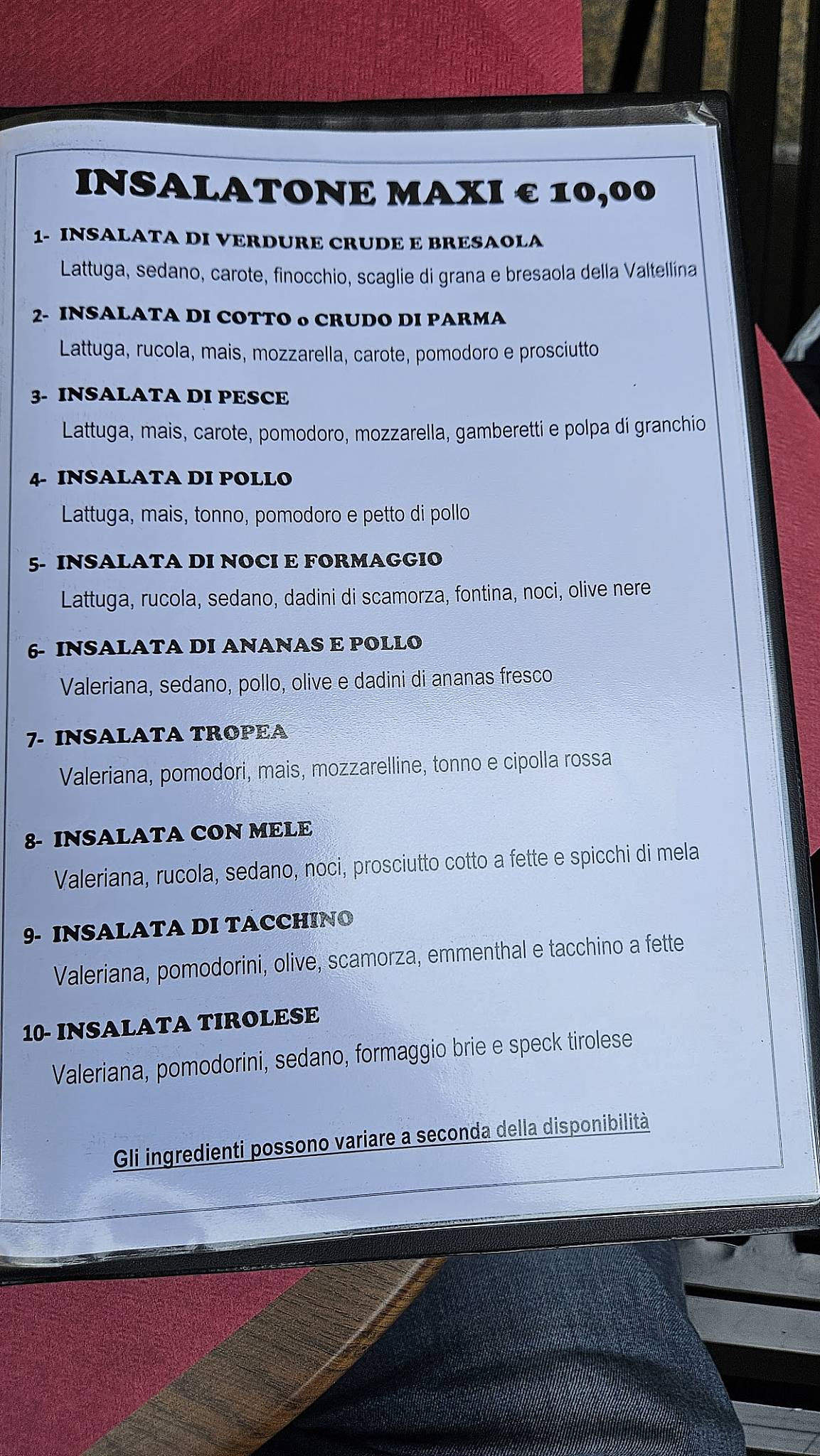 Menu di Henry's Cafe 