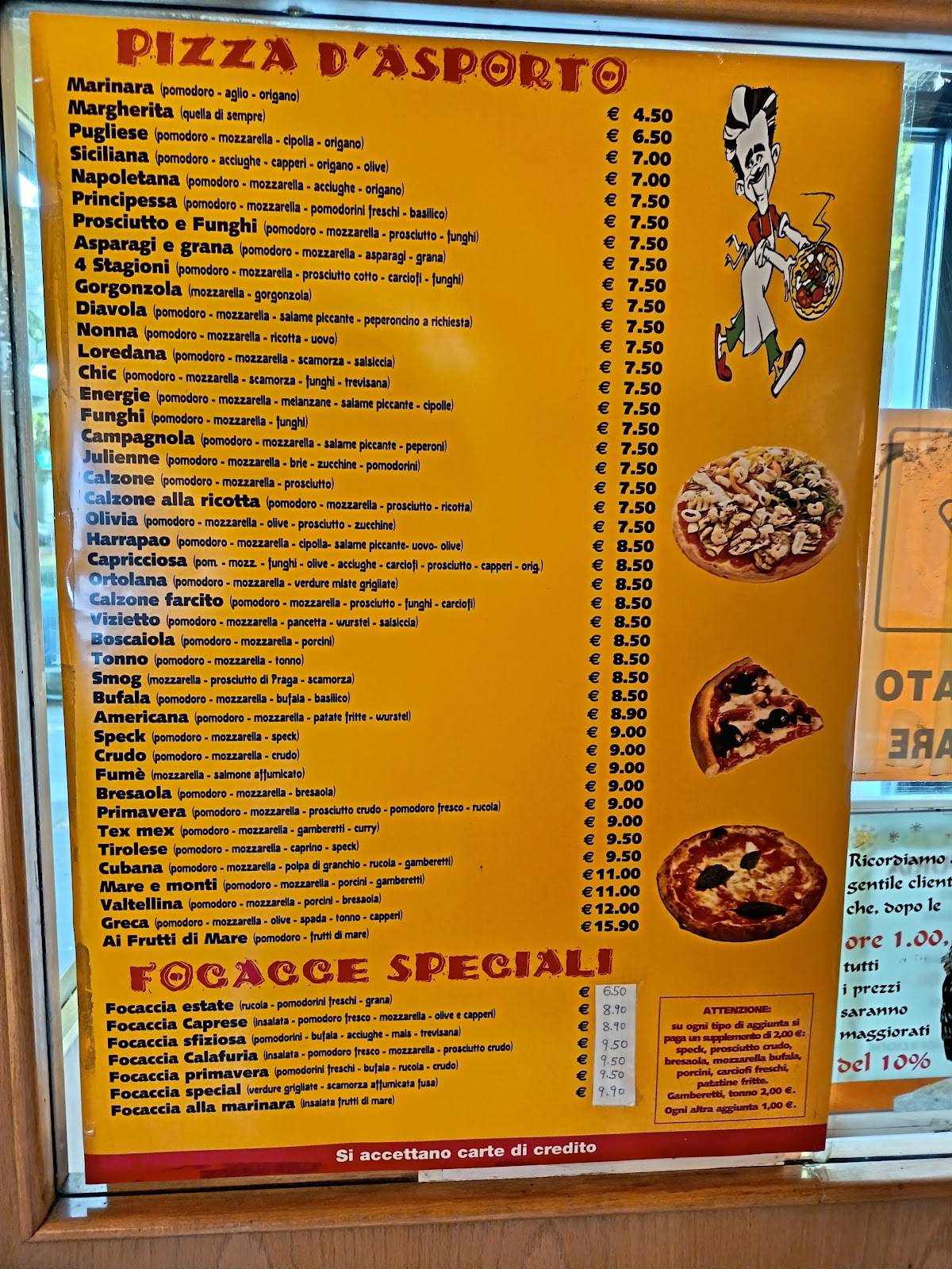 Menu di Calafuria 
