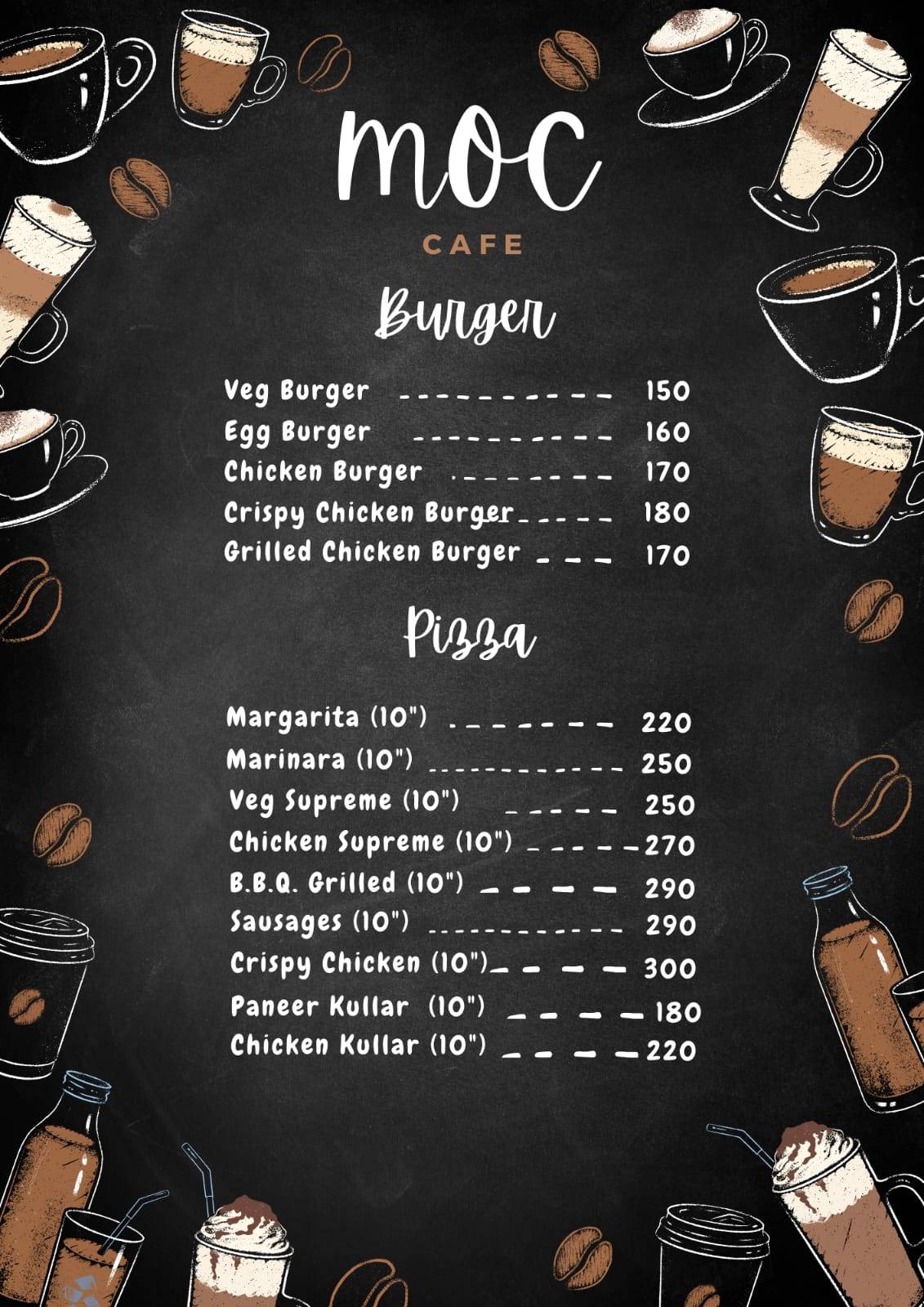 Ministry Of Café (M.O.C) menu