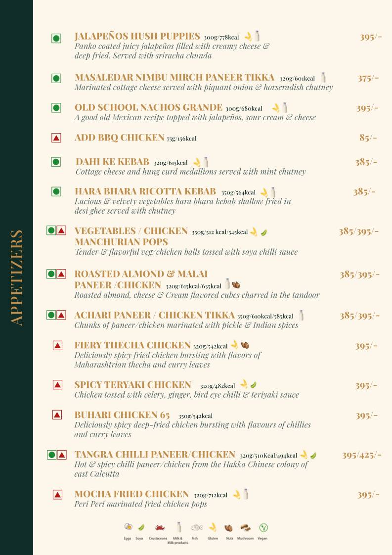 Mocha Cafe & Bar menu