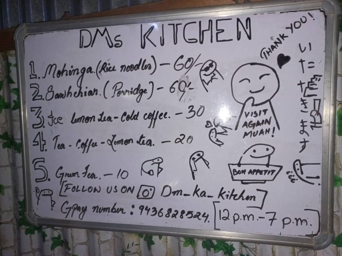 Mohinga Noodles menu