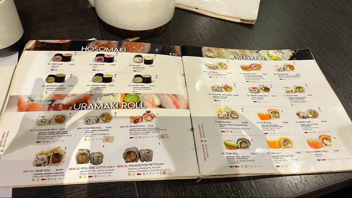 Menu di Ristorante Yuxi 