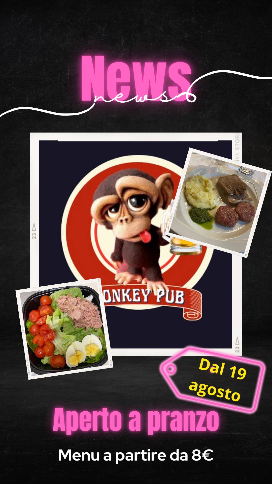 Menu di Monkey Pub 