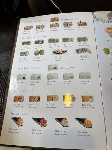 Menu de ITOUYA