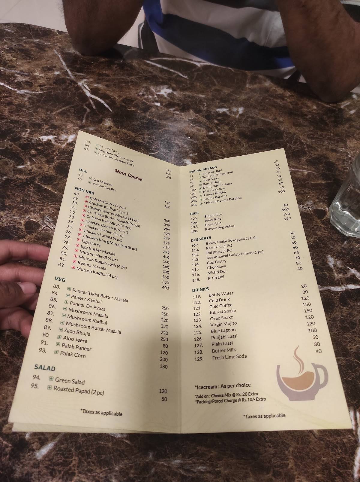 Moochhwala Biryaani & Kababs menu