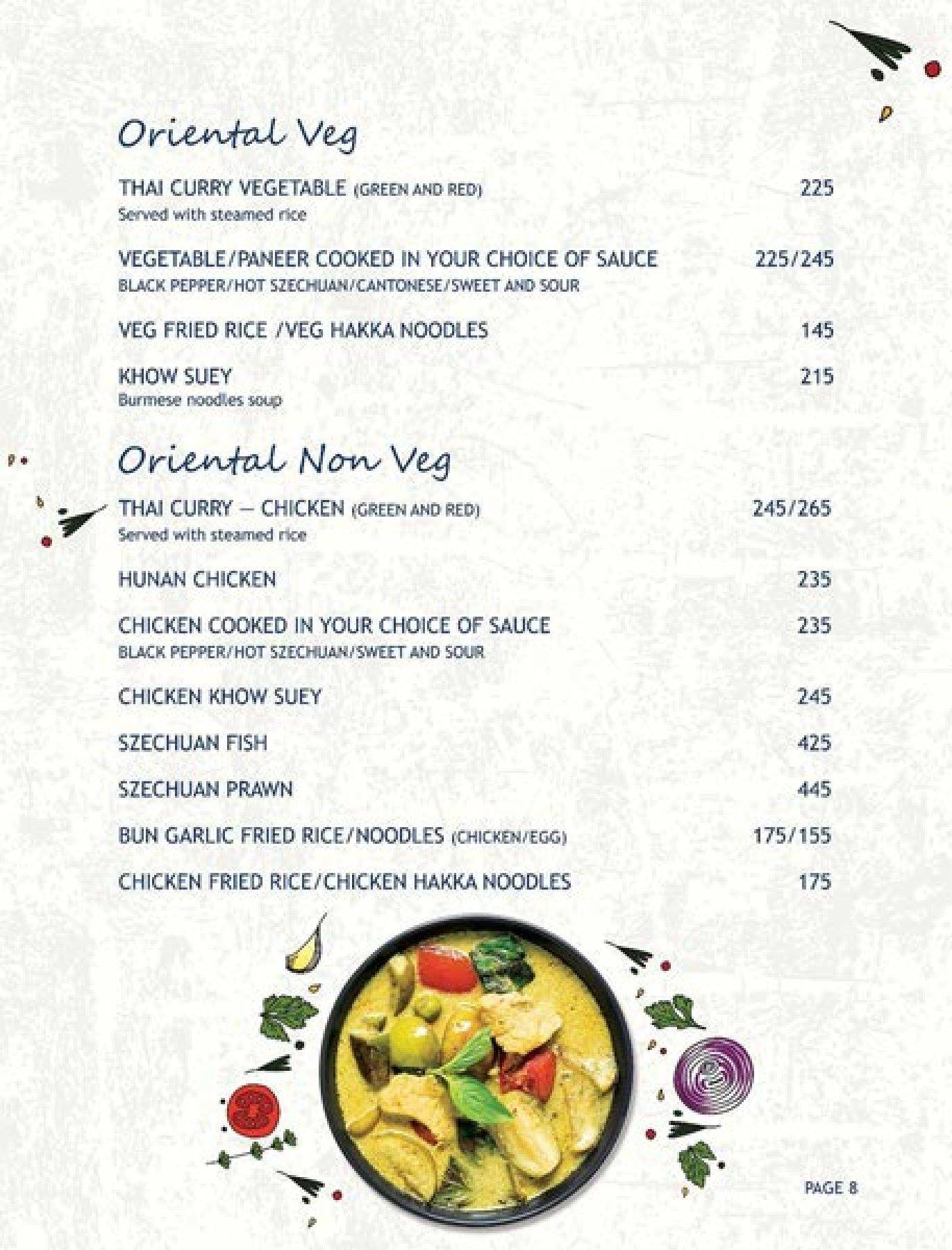 Moody Blues Bar & Restaurant menu