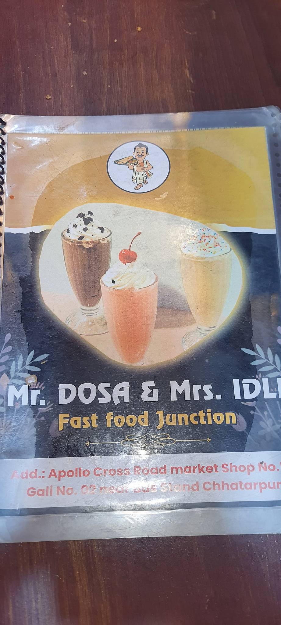 Mr Dosa & Mrs Idli Fast Food Junction menu