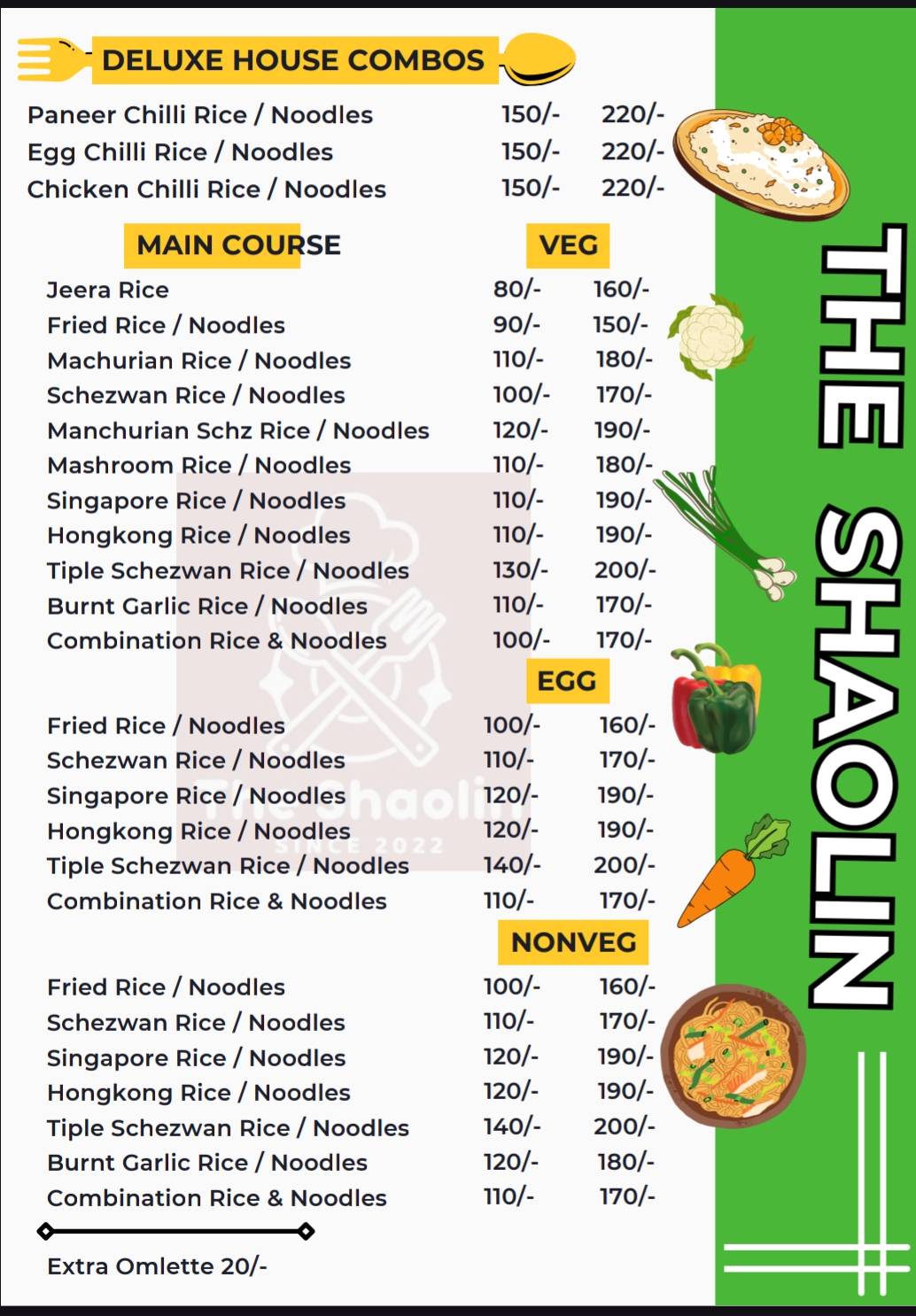 Mr. MONK menu